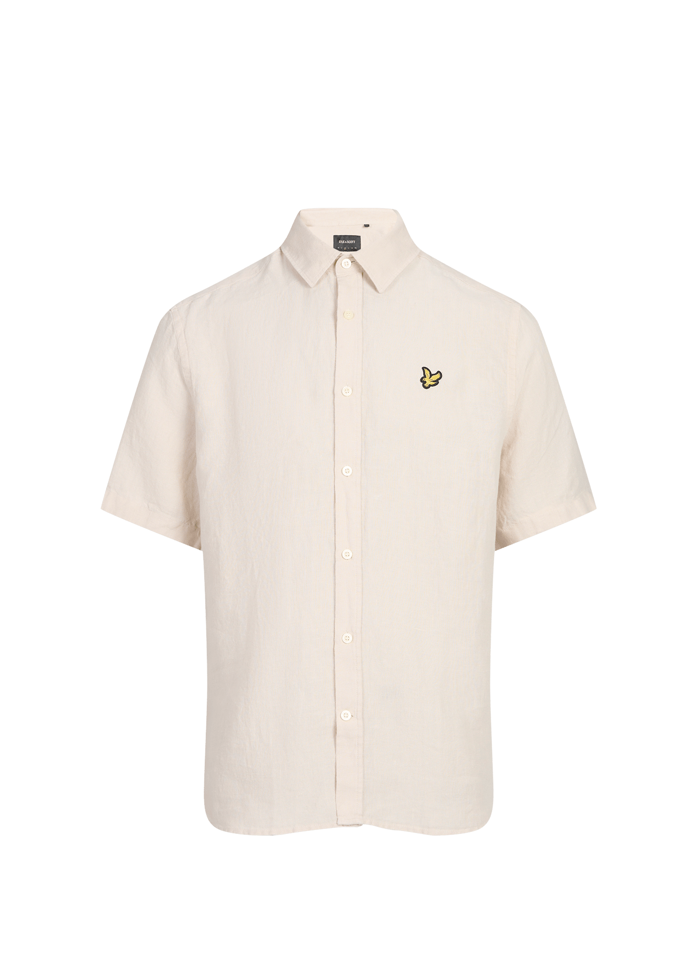 Chemise manches courtes en lin et coton LYLE & SCOTT Beige