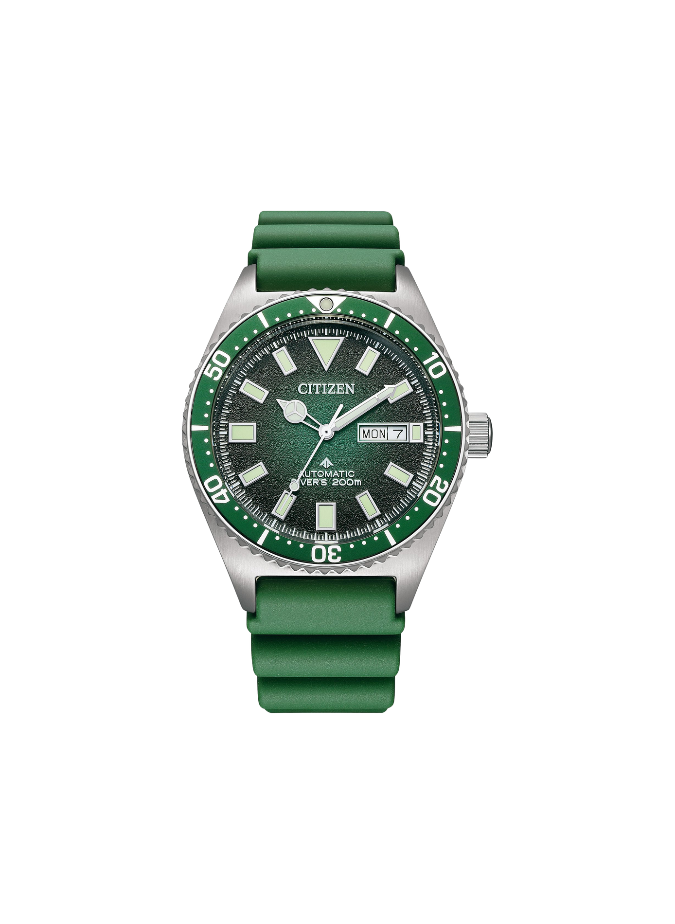 Montre Challenge Diver en acier inoxydable CITIZEN Vert