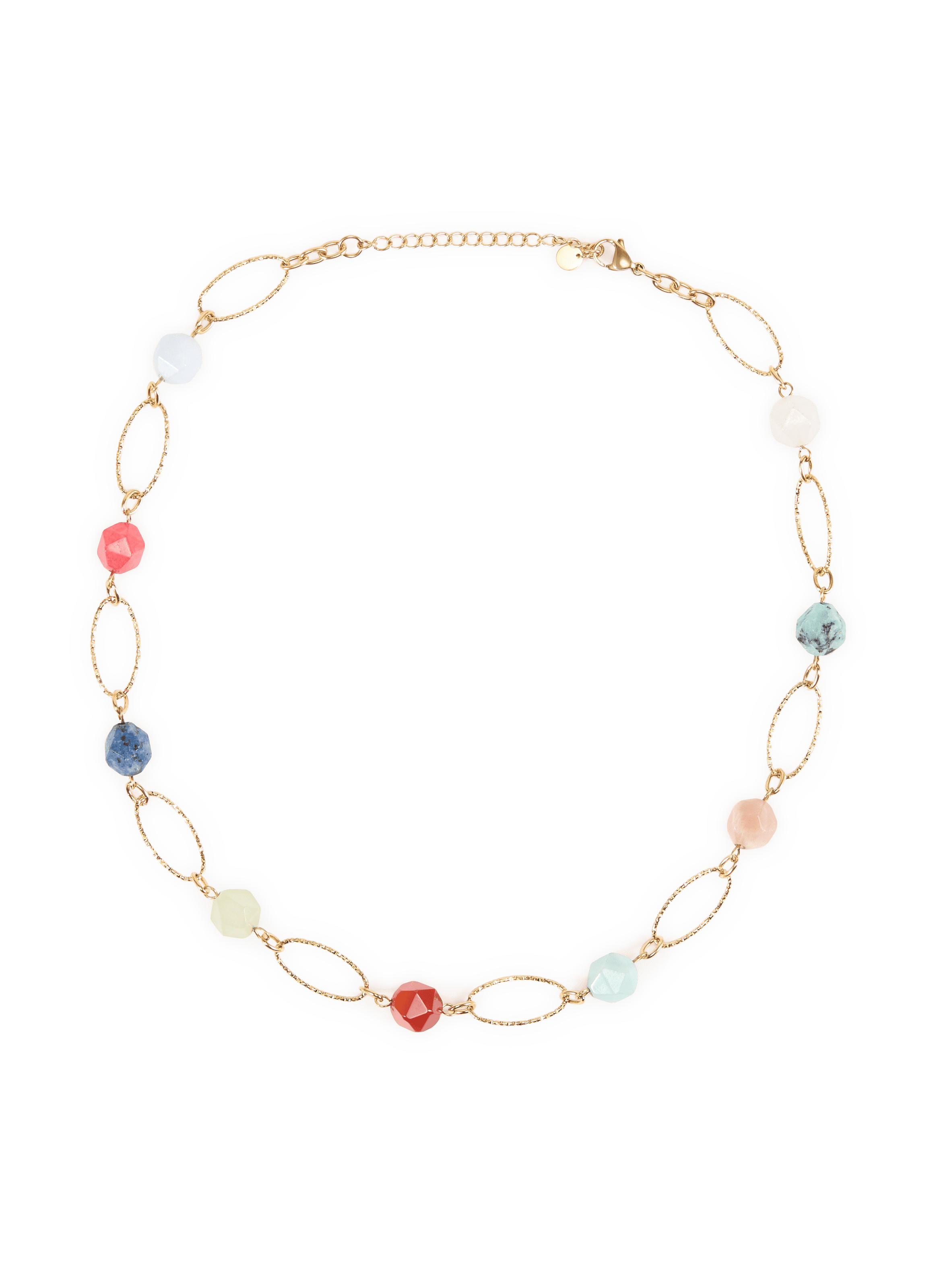 Collier avec pierres de gemmes AU PRINTEMPS PARIS Multicolore