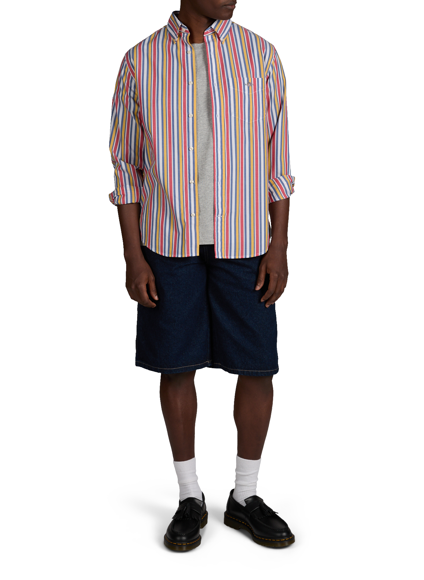 Rechte gestreepte katoenen blouse GANT Veelkleurig