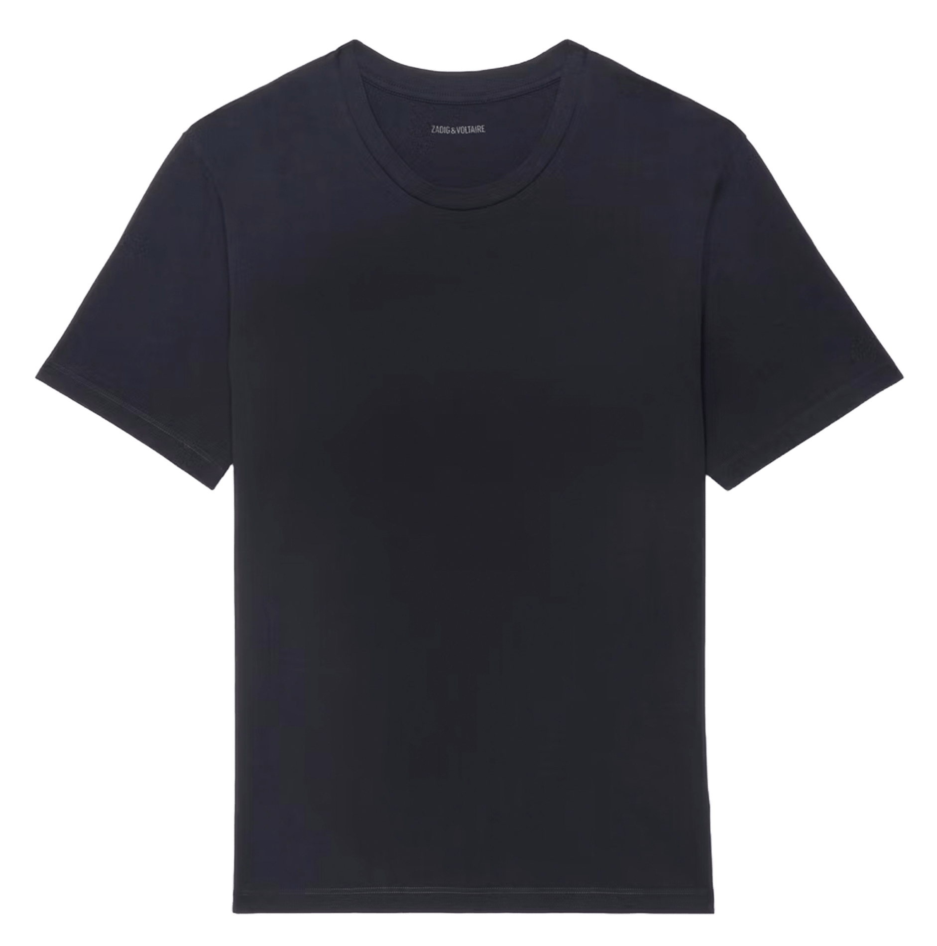 Tee-shirt col rond en coton tommy ZADIG&VOLTAIRE Noir