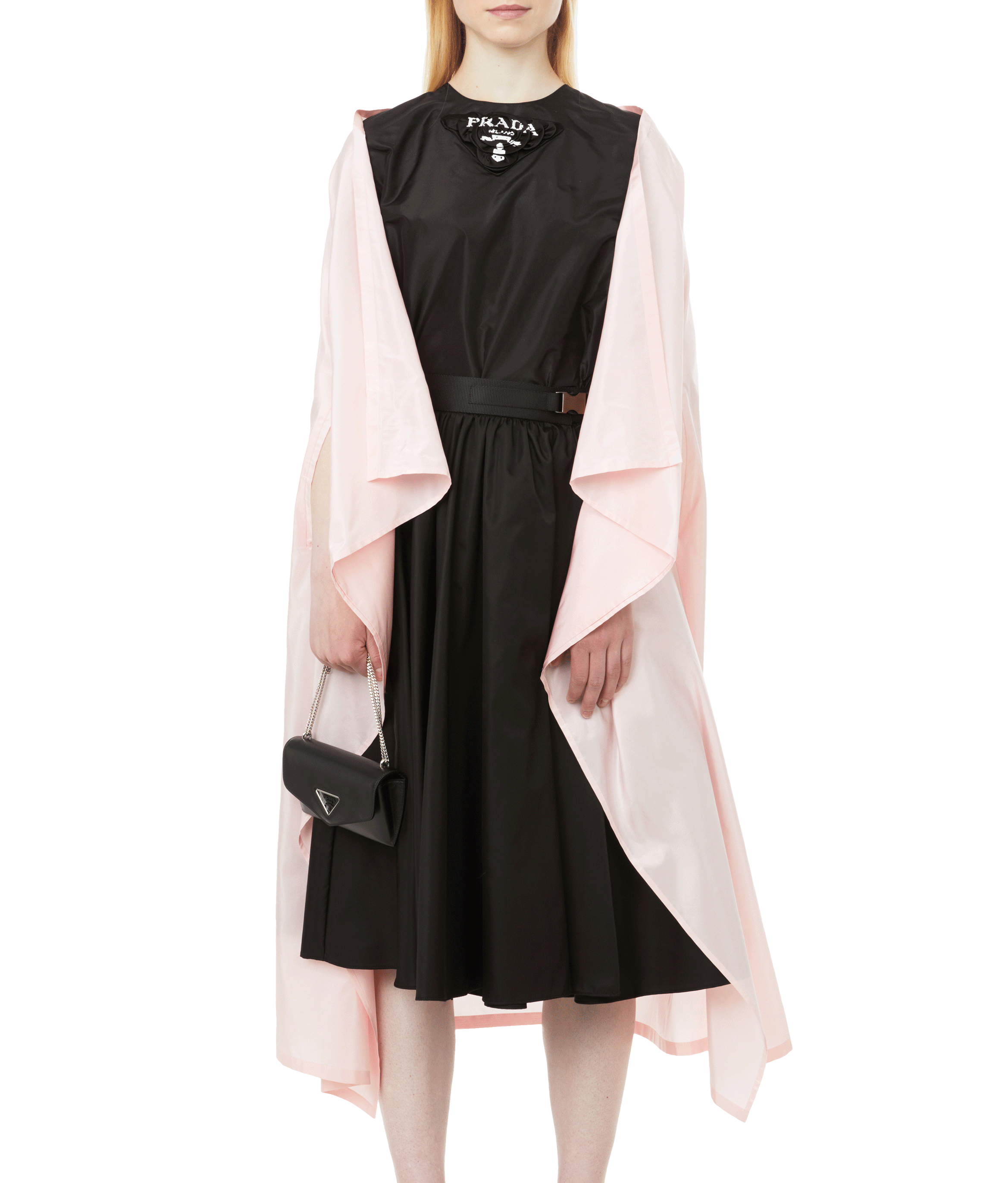 Silk cape PRADA Black