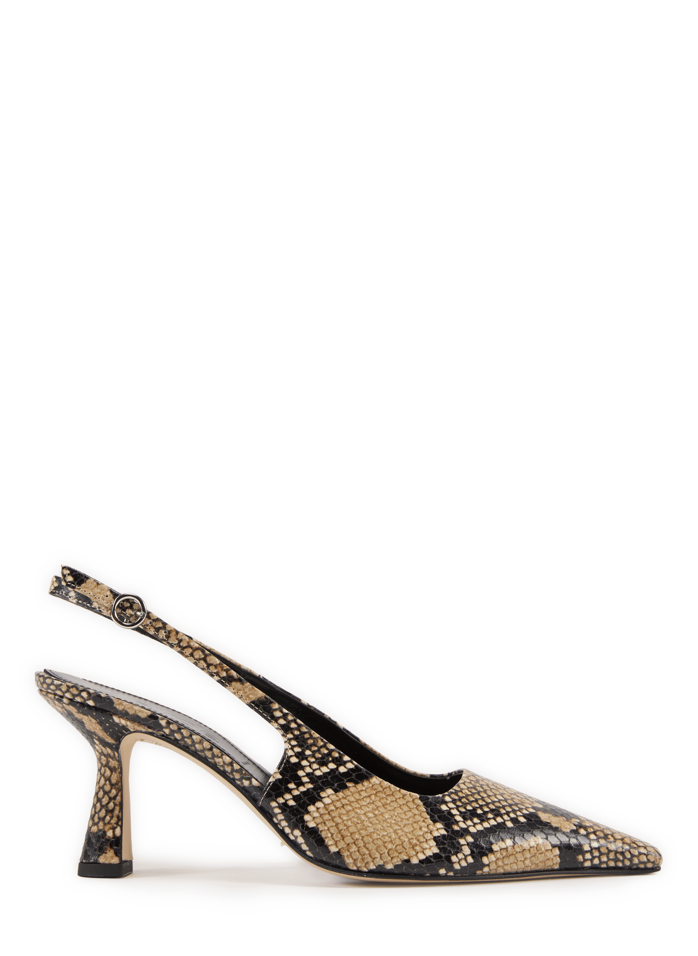 Sling-back Fernanda à imprimé serpent en cuir AEYDE Multicolore