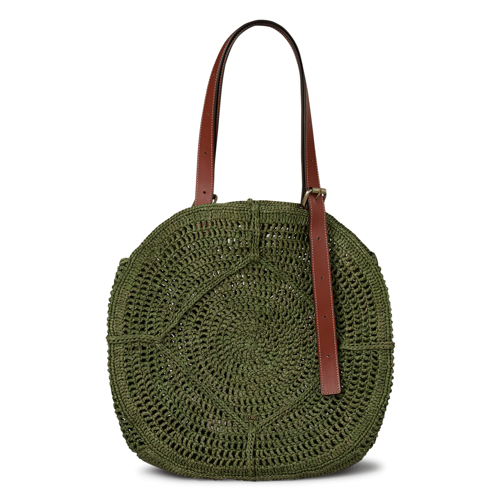 Panier en raphia palma BA&SH Kaki