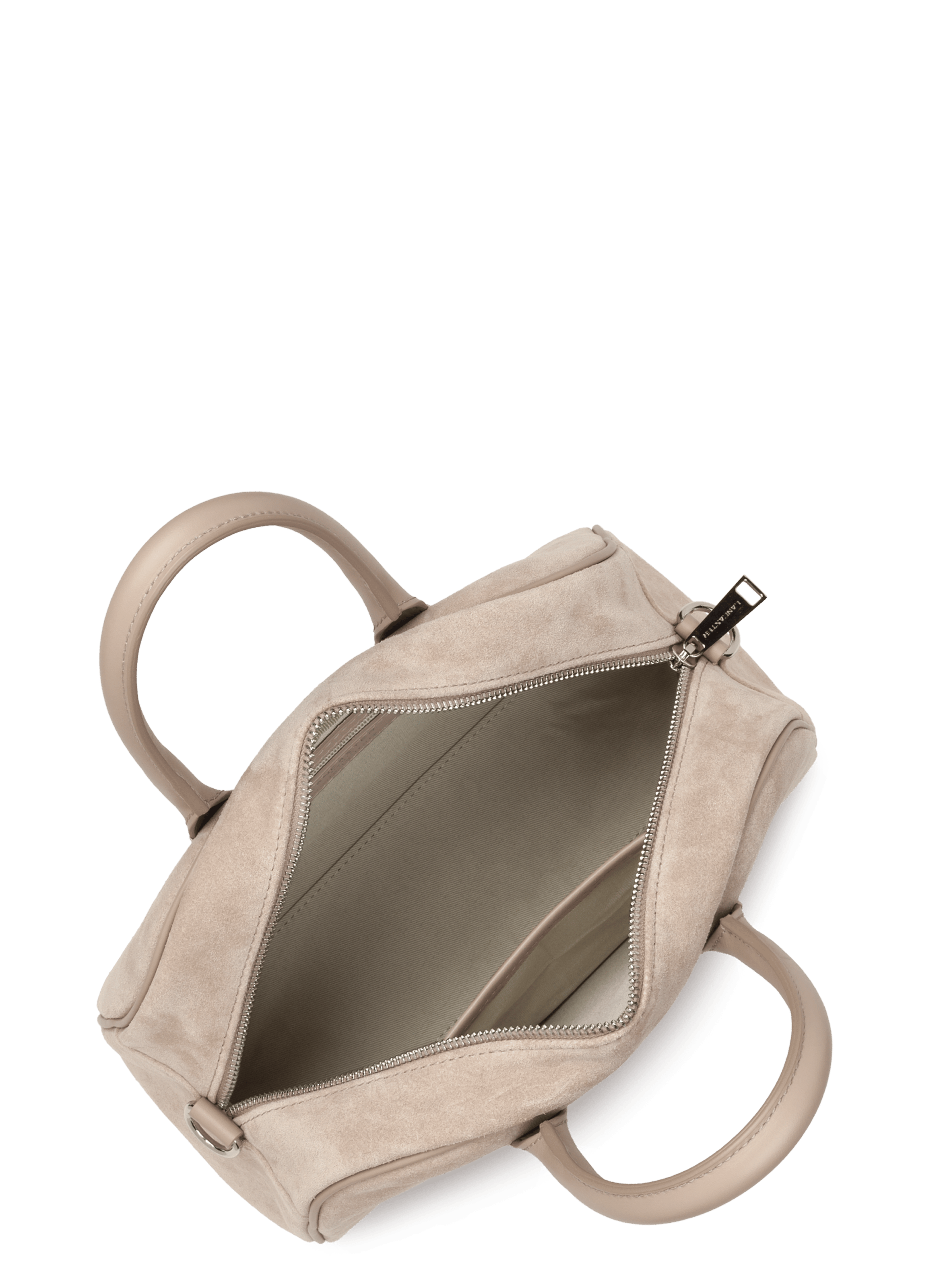 Sac à main bowling - suède LANCASTER Beige