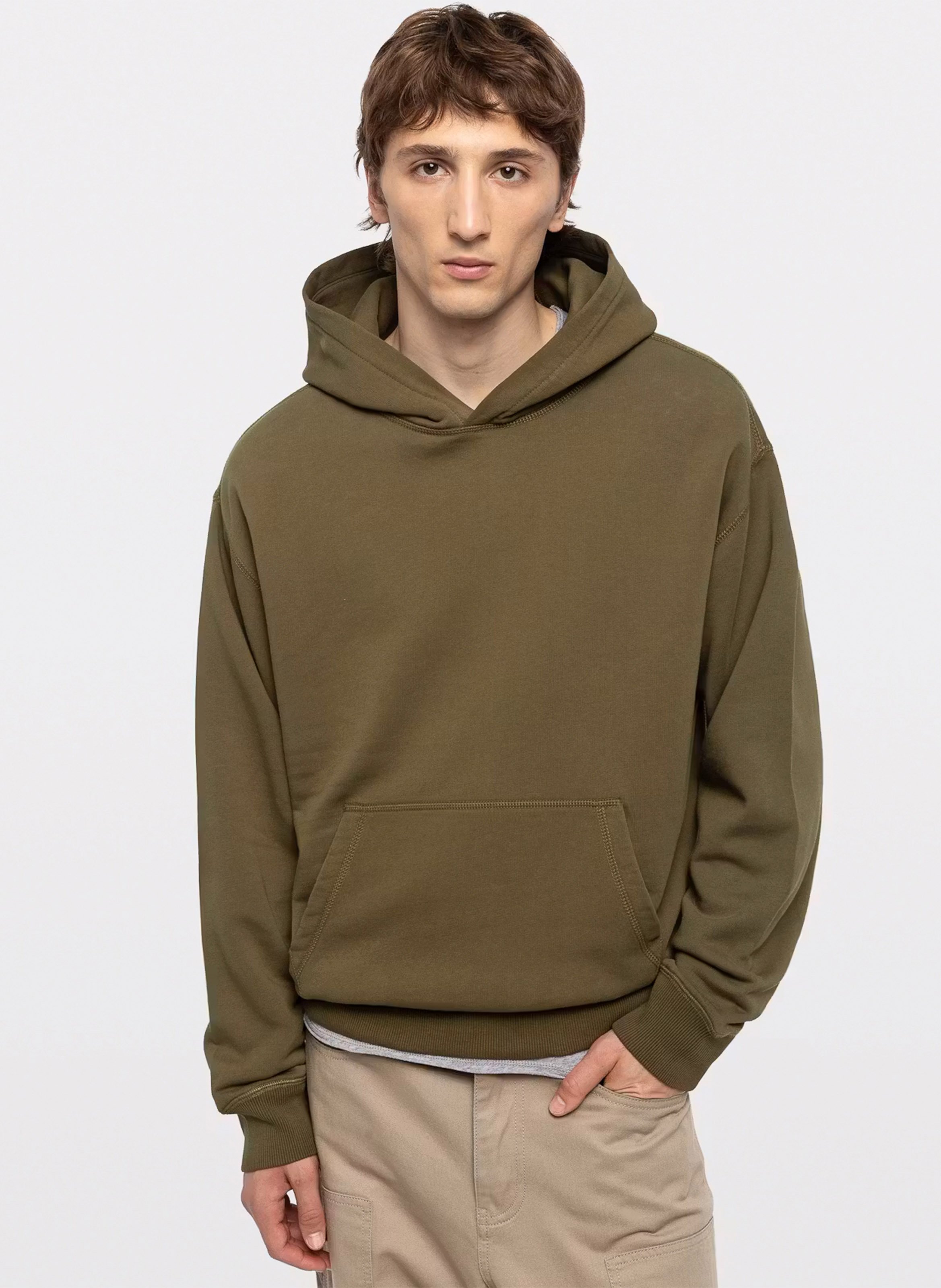 Sweat à capuche droit en coton recyclé sacha ZADIG&VOLTAIRE Vert