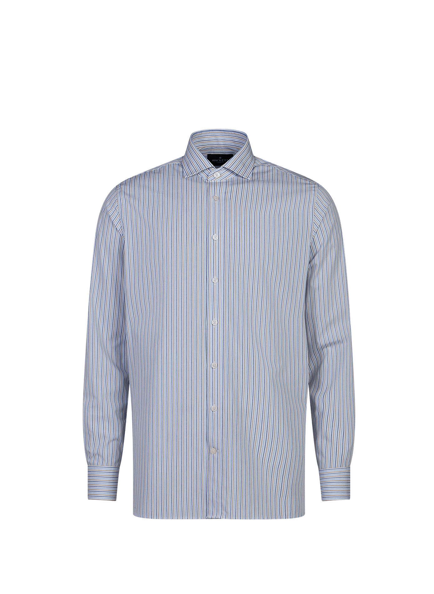 Striped cotton shirt HACKETT Blue