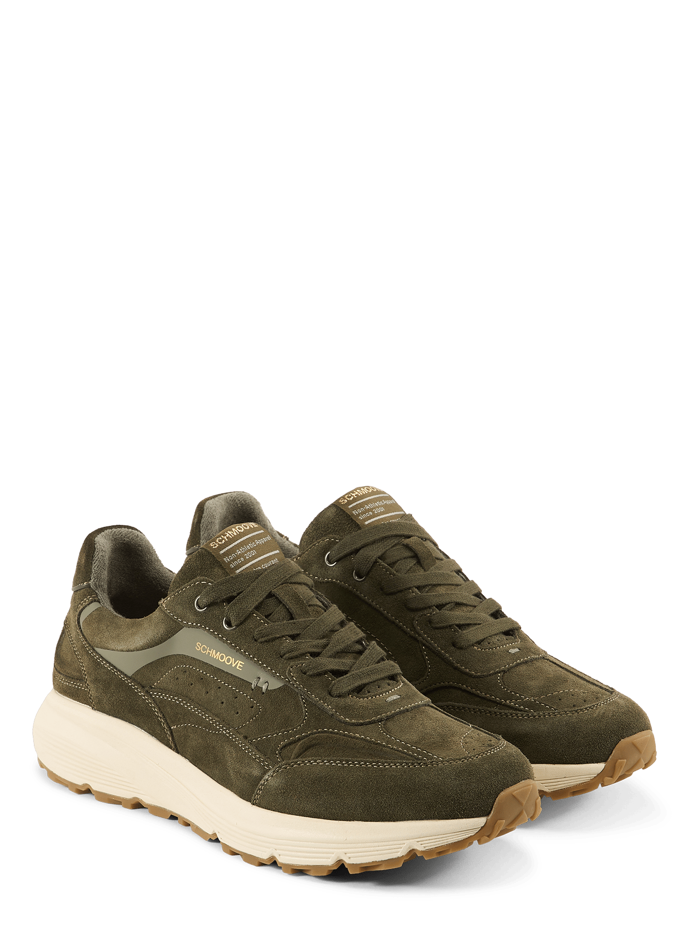 Baskets basses Dusk Runner Stamp en cuir SCHMOOVE Marron