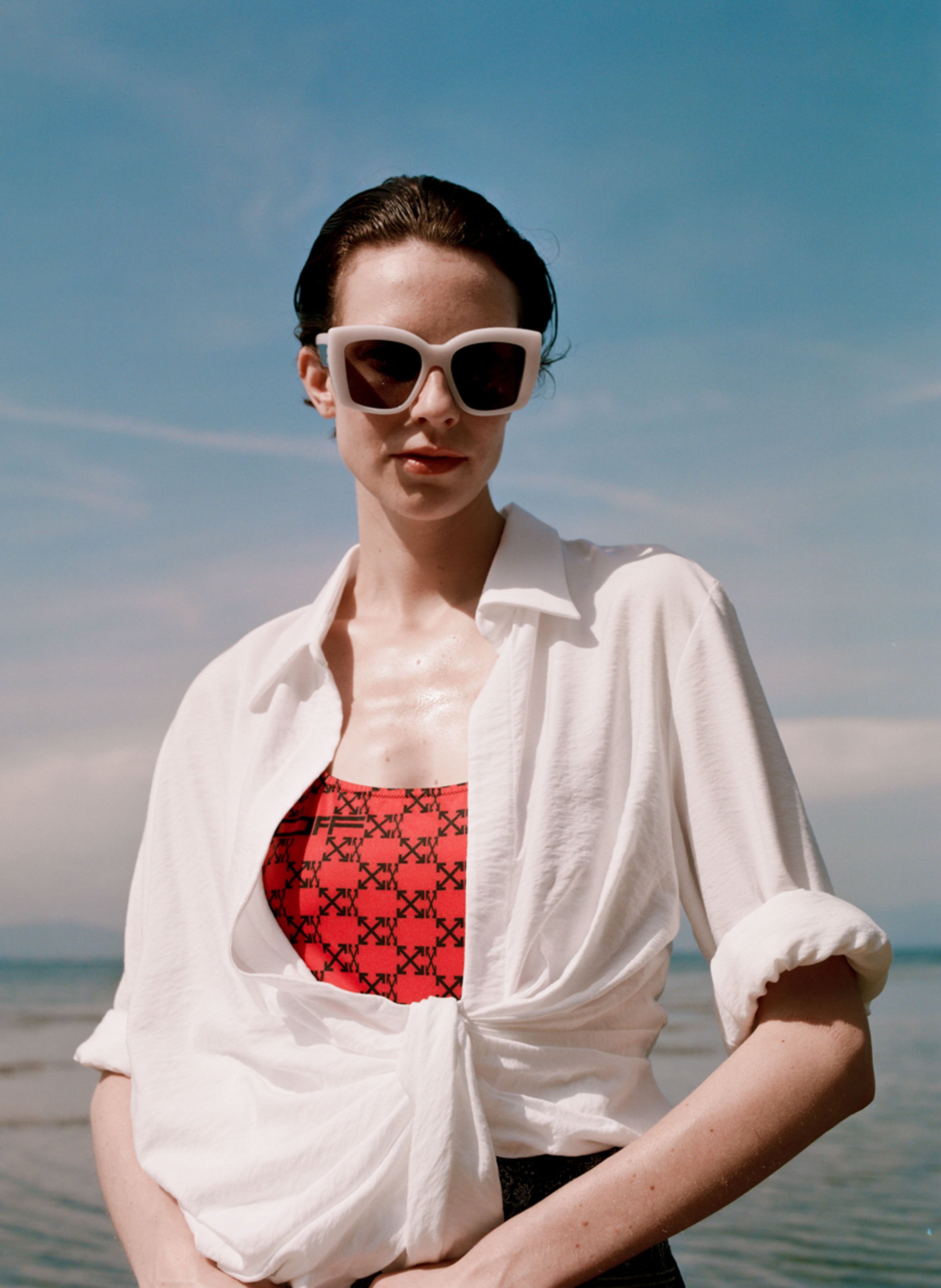 Maillot une pièce OFF-WHITE Rouge