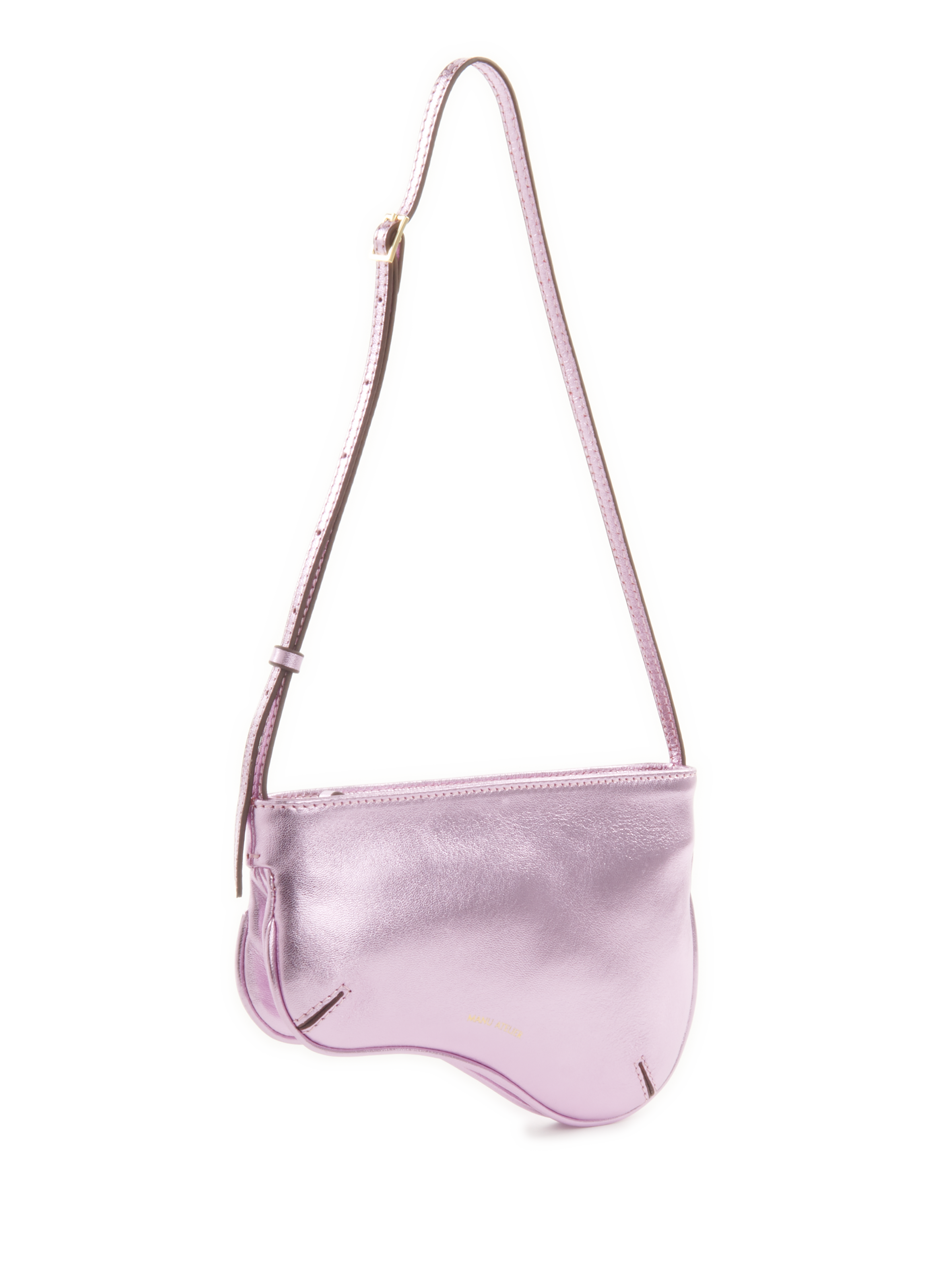 Sac à main The Curve en cuir MANU ATELIER Violet