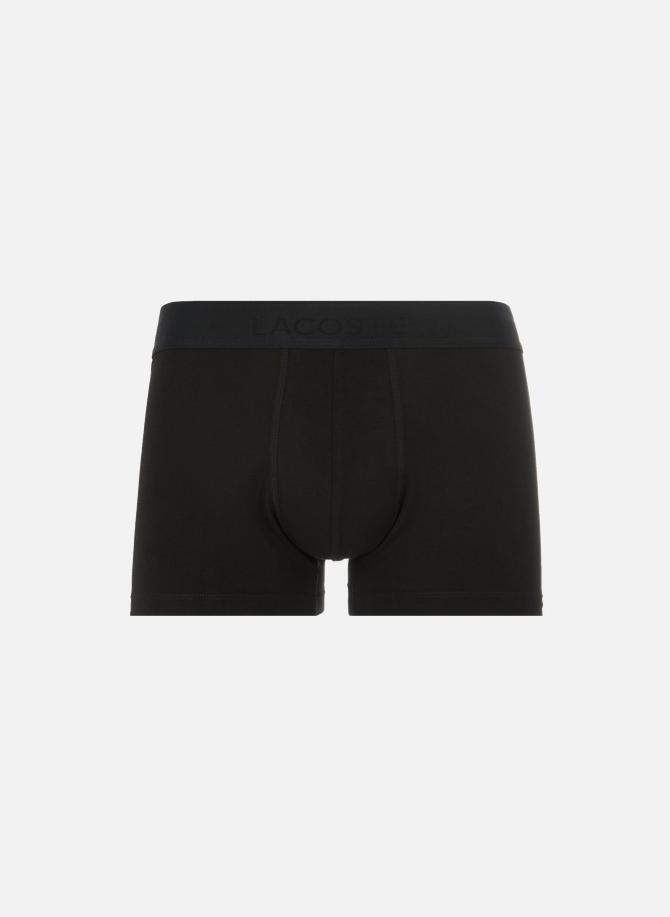 Pack of three recycled organic cotton boxers LACOSTE