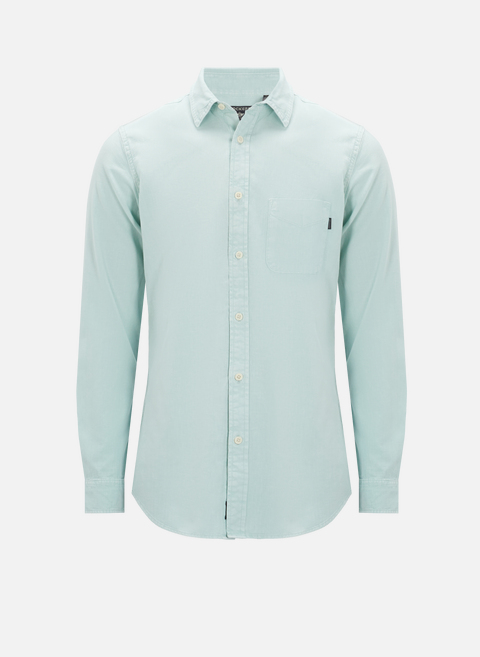 Blue cotton and linen shirtDOCKERS 