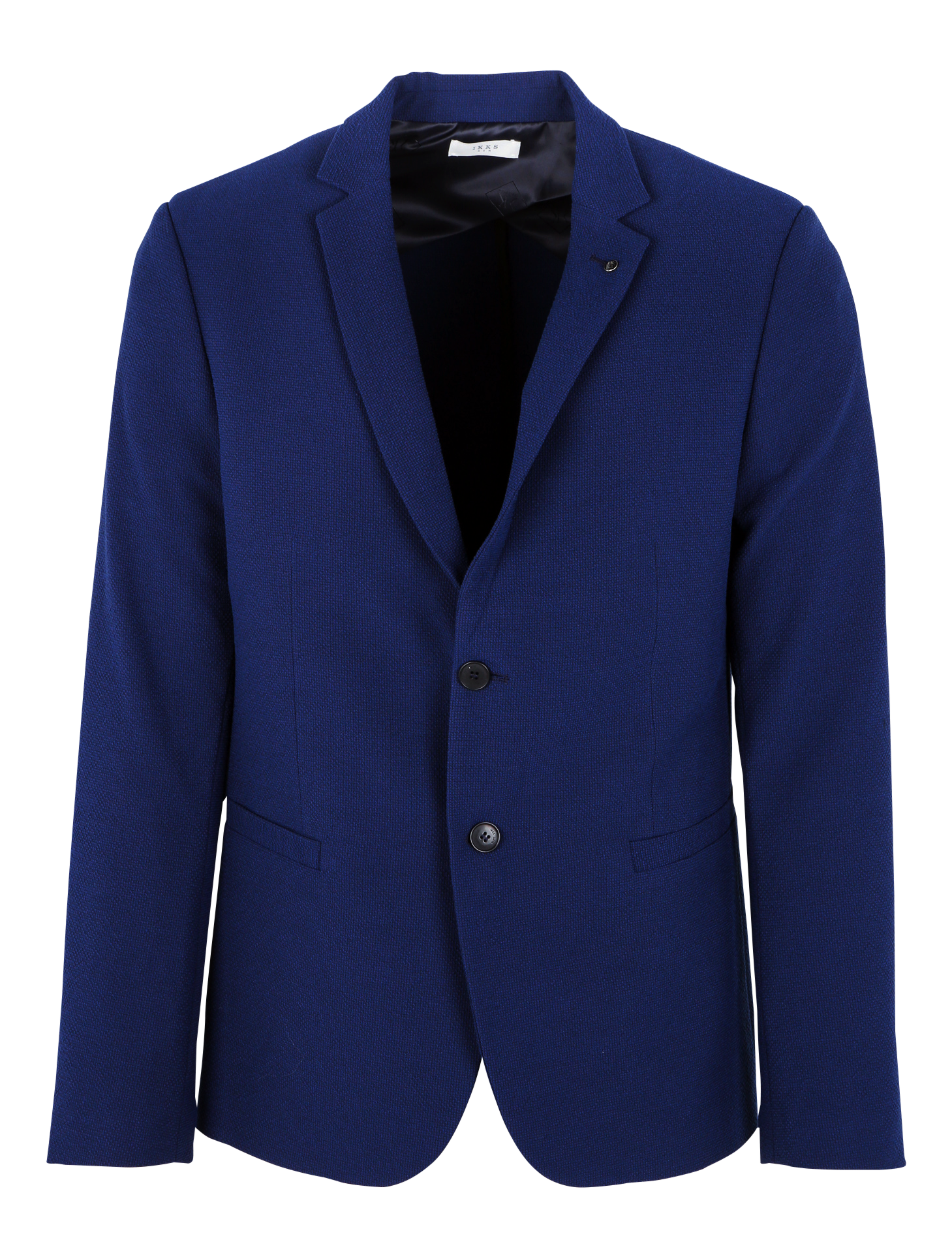 Veste de costume col tailleur texturée IKKS Bleu