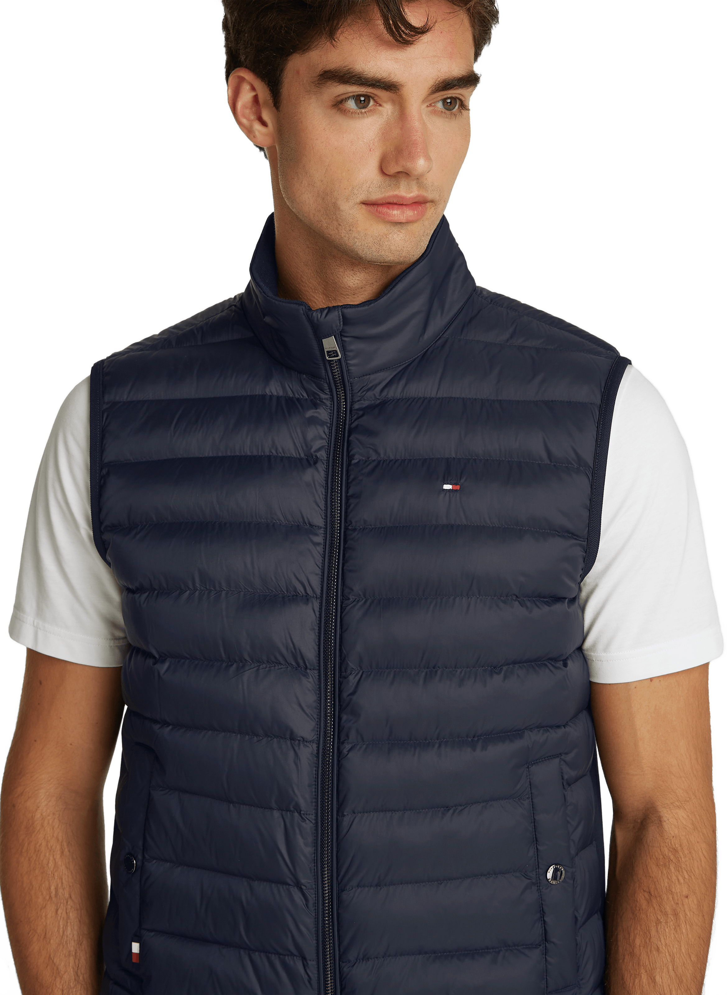 Doudoune sans manches matelassée  TOMMY HILFIGER Bleu