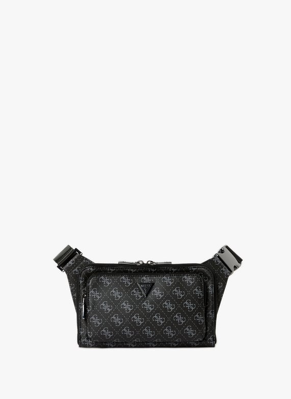 Sac banane imprimé monogramme | Noir by GUESS Sac banane imprimé monogramme Noir
