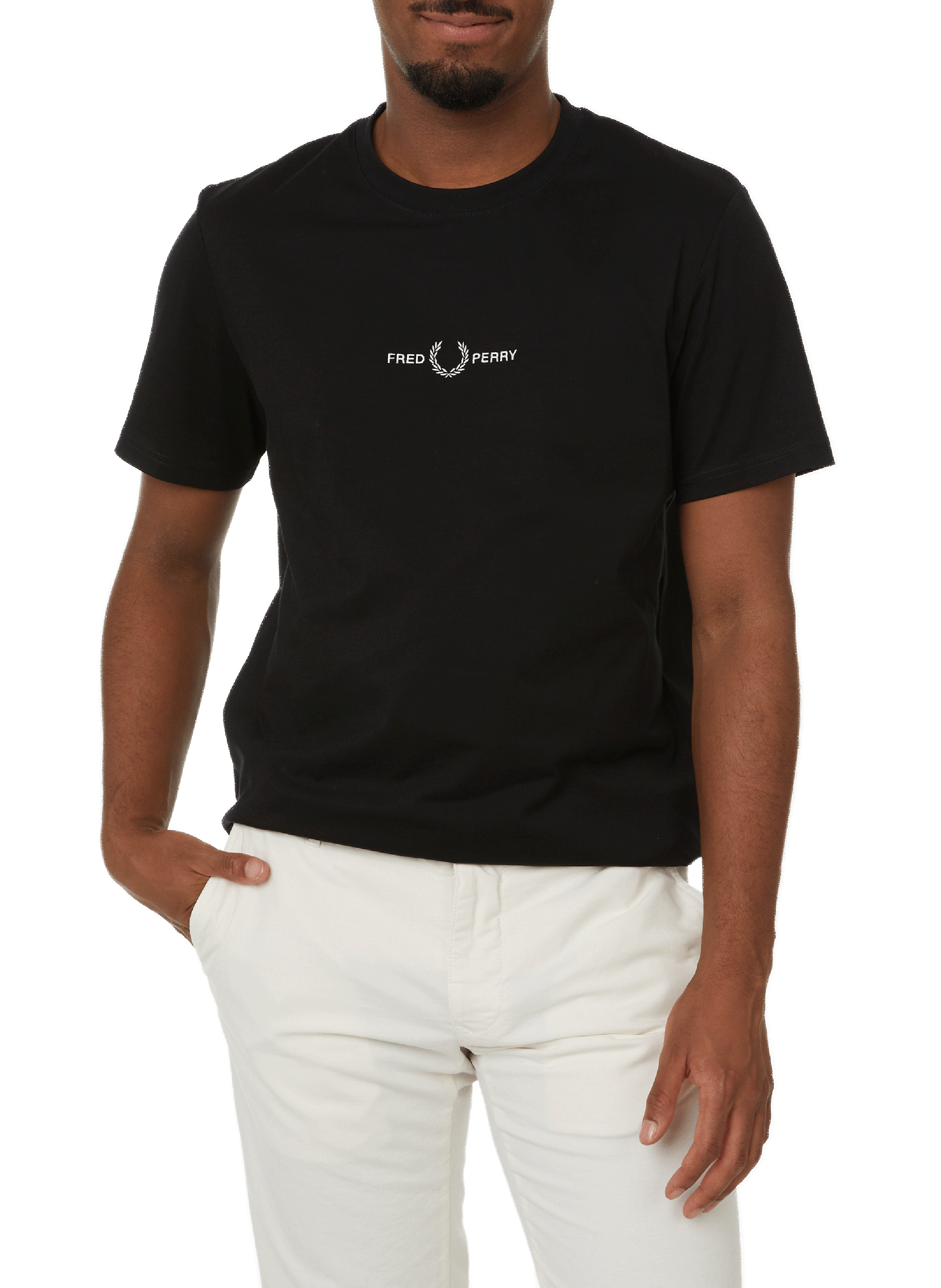 FRED PERRY Cotton T-shirt Black