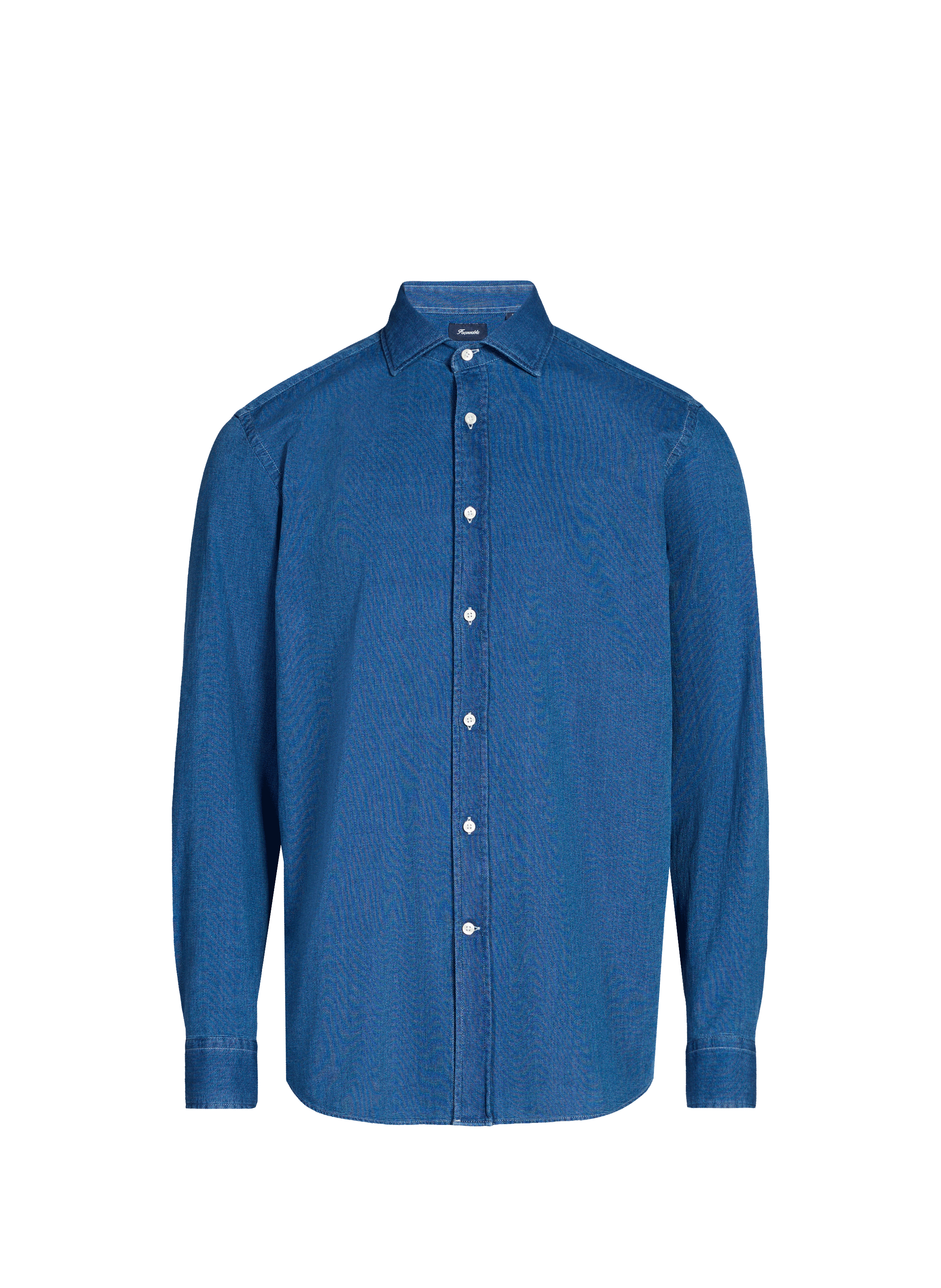 Woven cotton shirt Blue