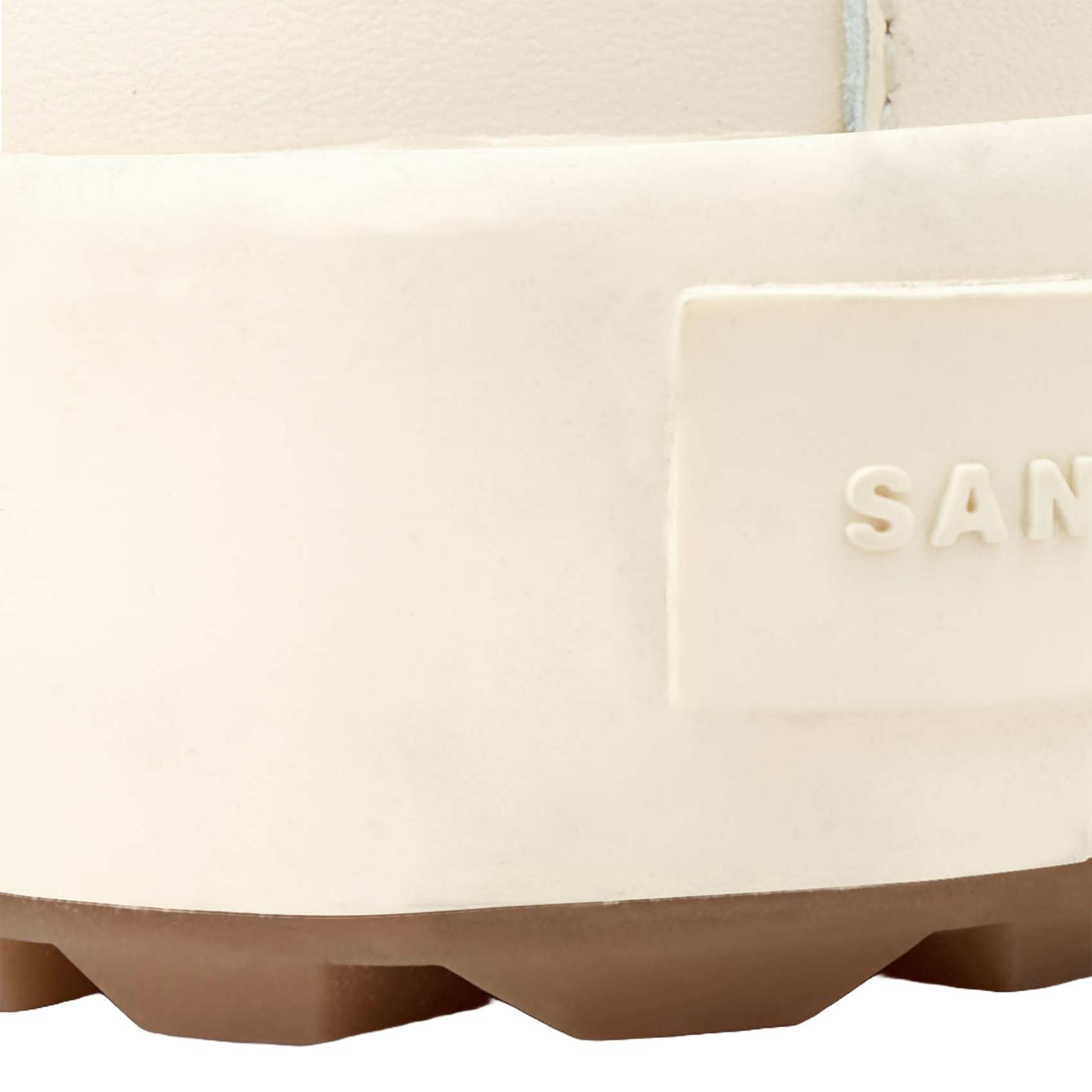 Baskets basses en cuir SANDRO Blanc