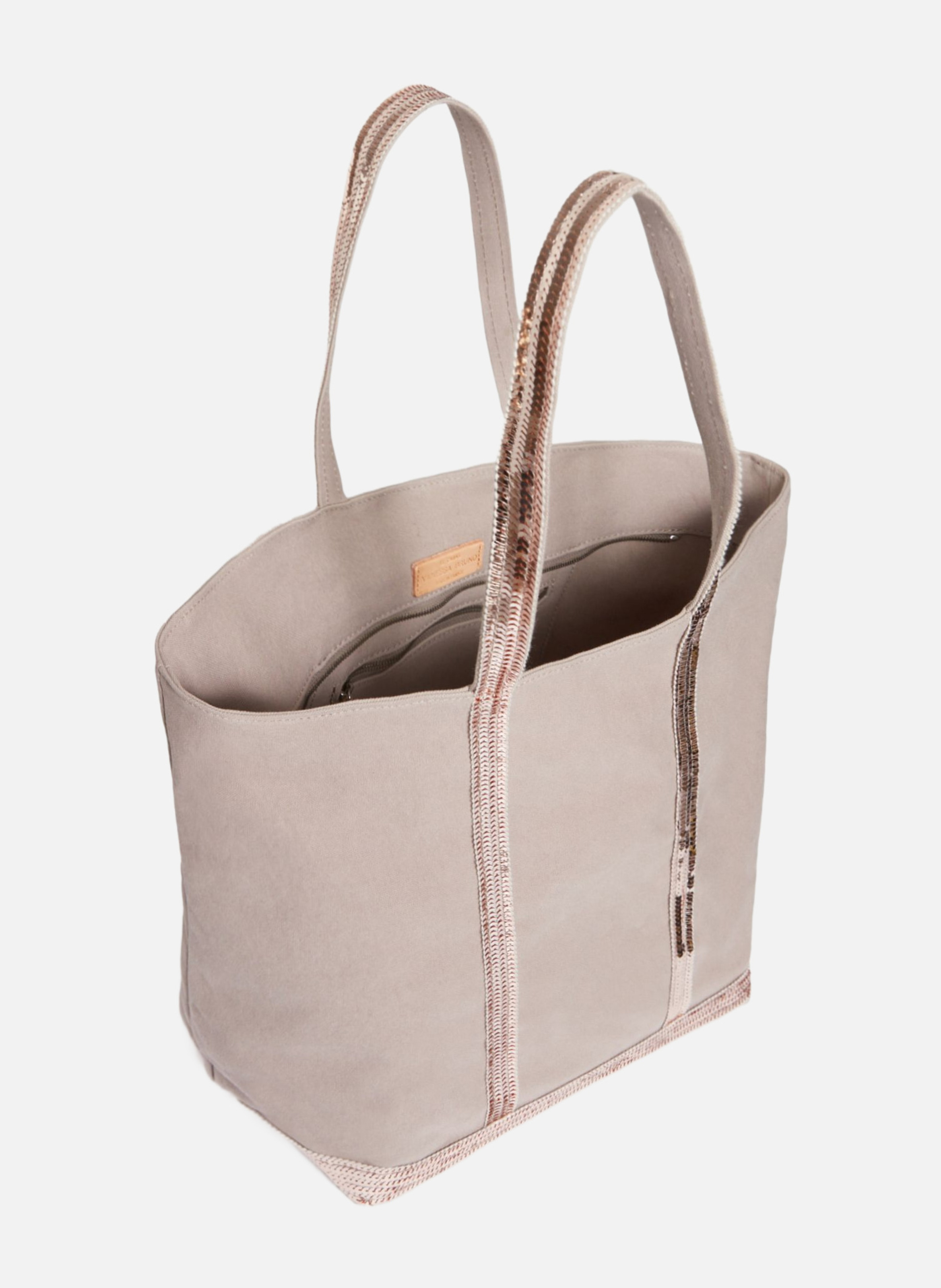 Cabas l zippé en toile VANESSA BRUNO Rose