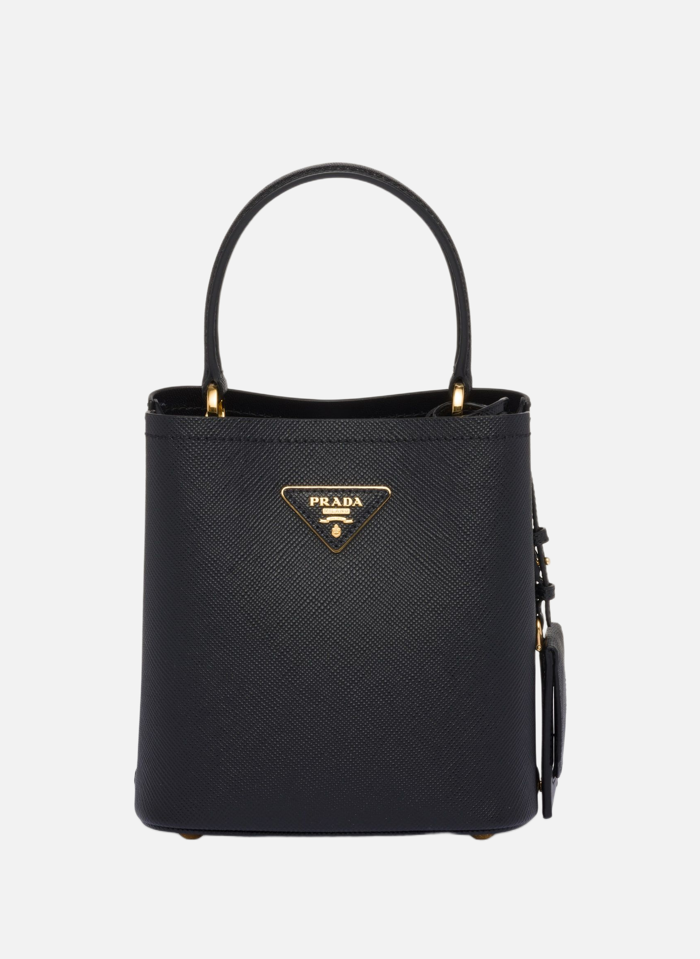 Petit sac prada panier en cuir saffiano PRADA Noir