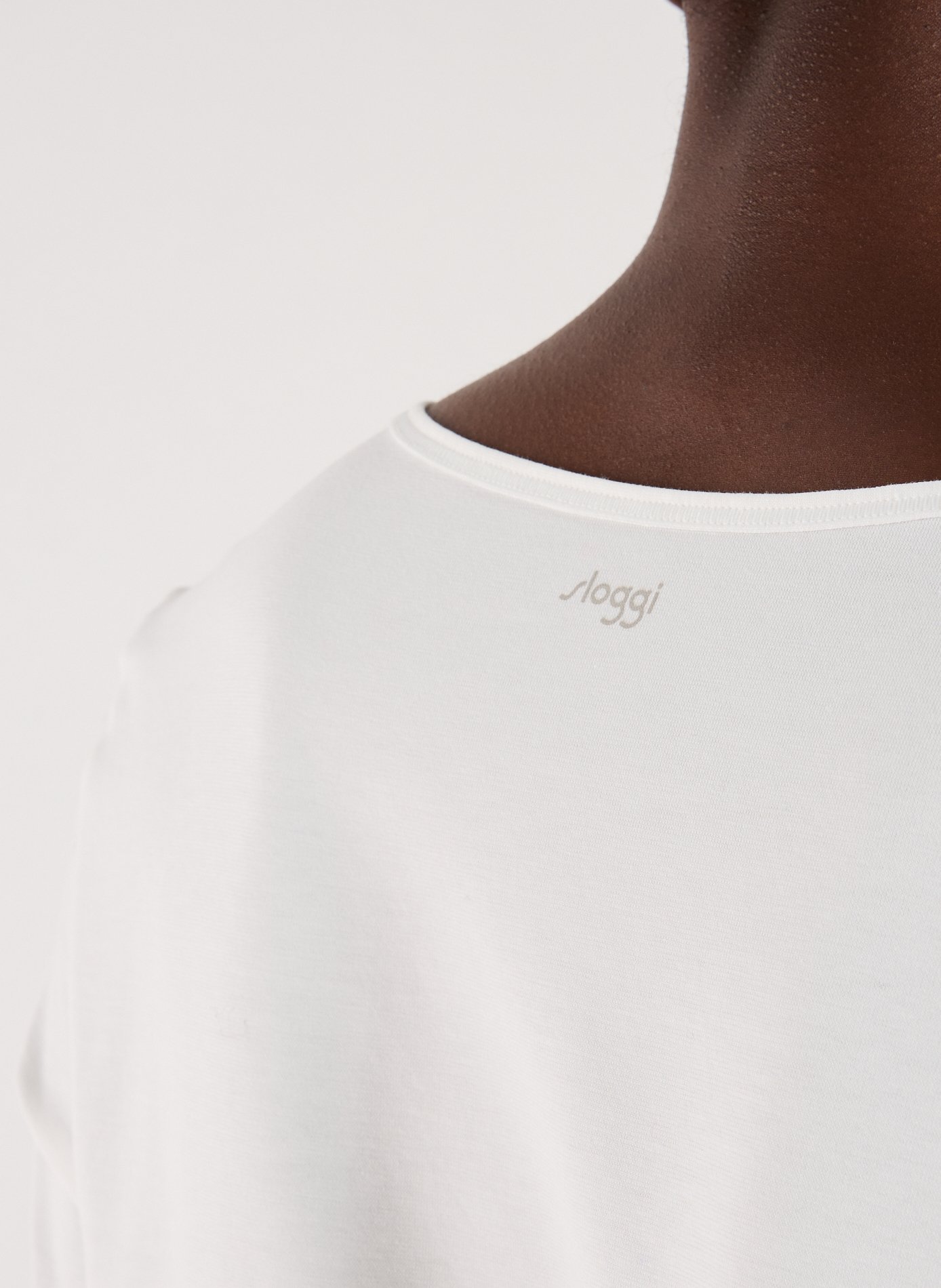 T-shirt en coton mélangé SLOGGI Blanc