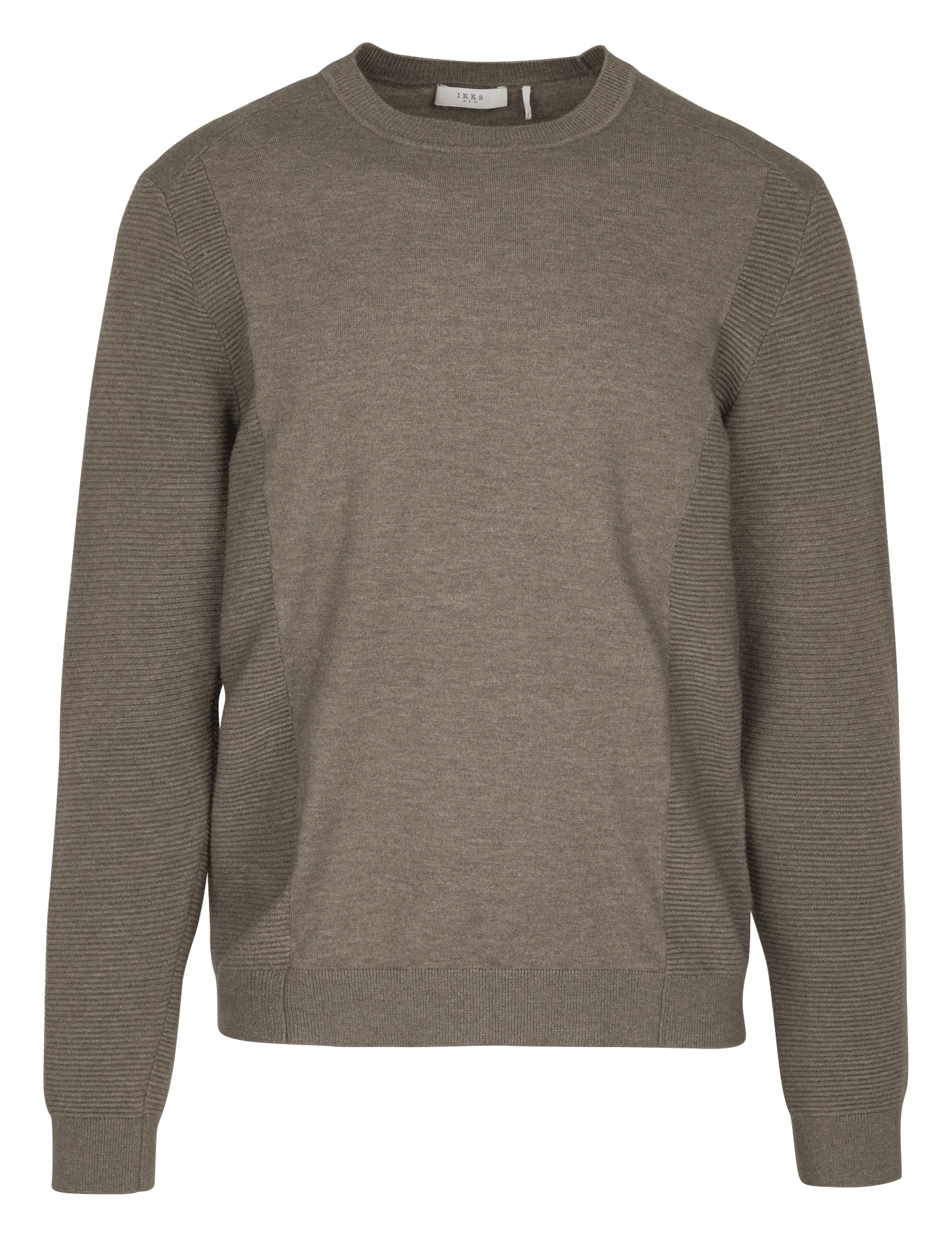 Pull col rond Marron