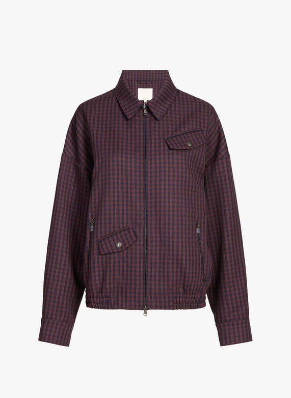 Veste à carreaux en laine | Multicolore by TIBI Veste à carreaux en laine Multicolore