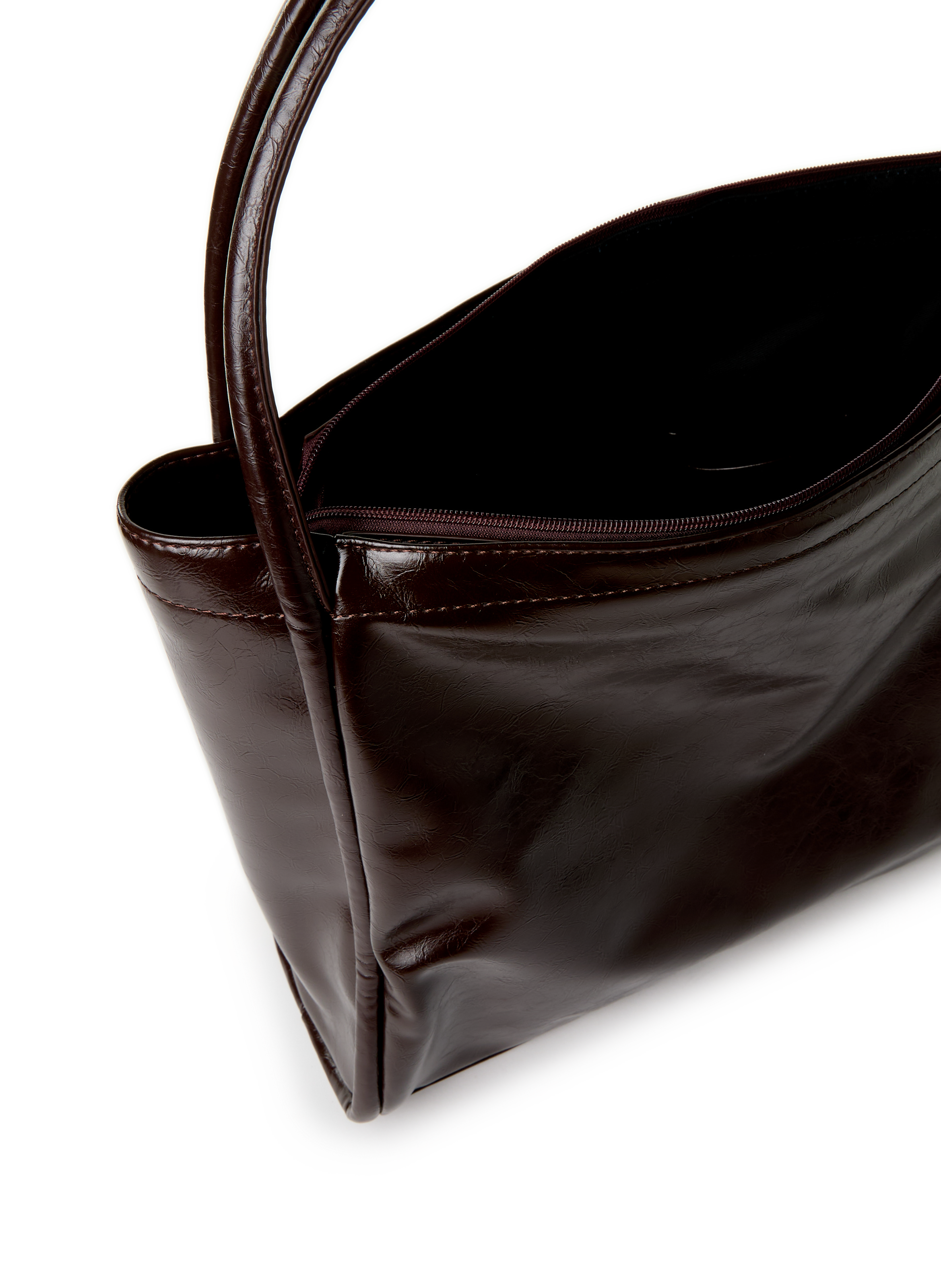 Sac cabas craquelé AU PRINTEMPS PARIS Marron