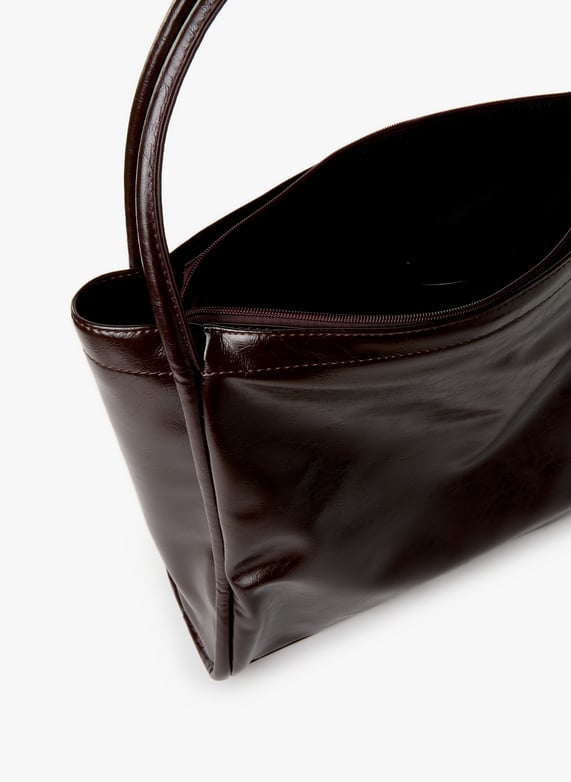 Sac cabas craquelé | Marron by AU PRINTEMPS PARIS Sac cabas craquelé Marron