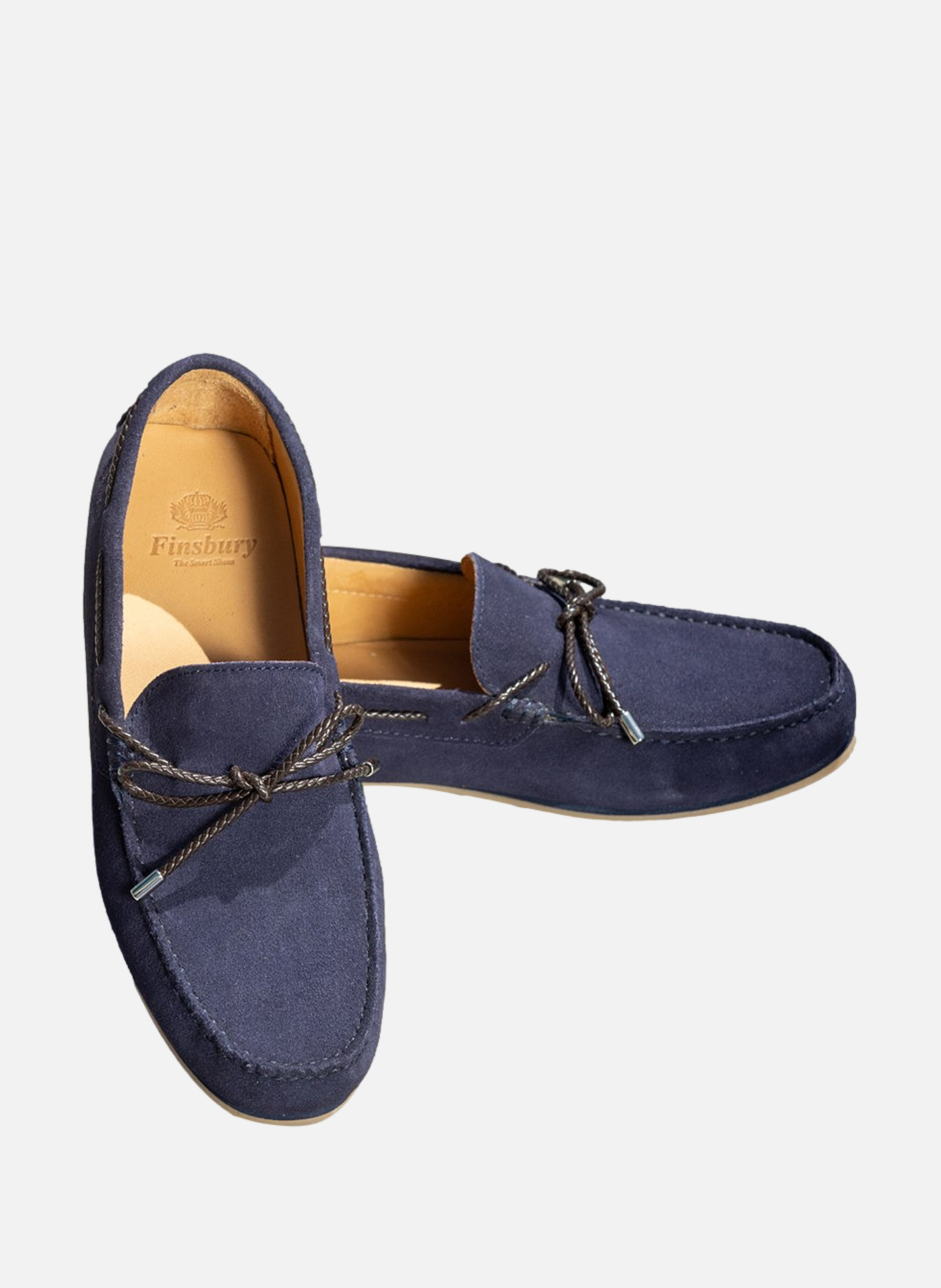 Mocassins daim cancun FINSBURY Bleu