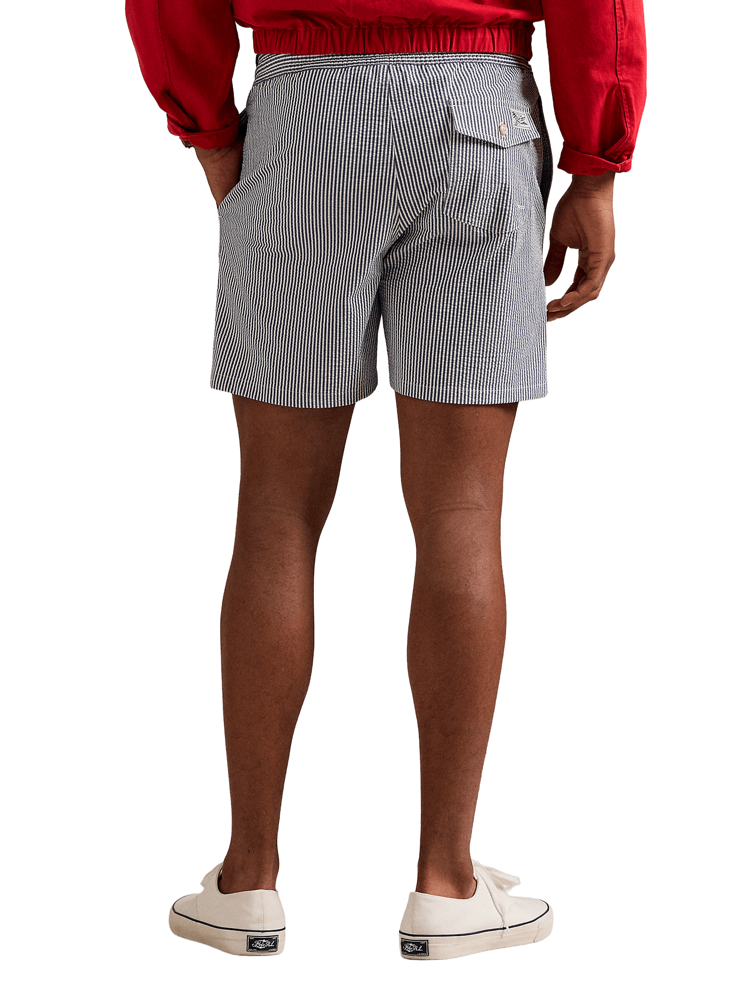 Short de bain rayé POLO RALPH LAUREN Bleu