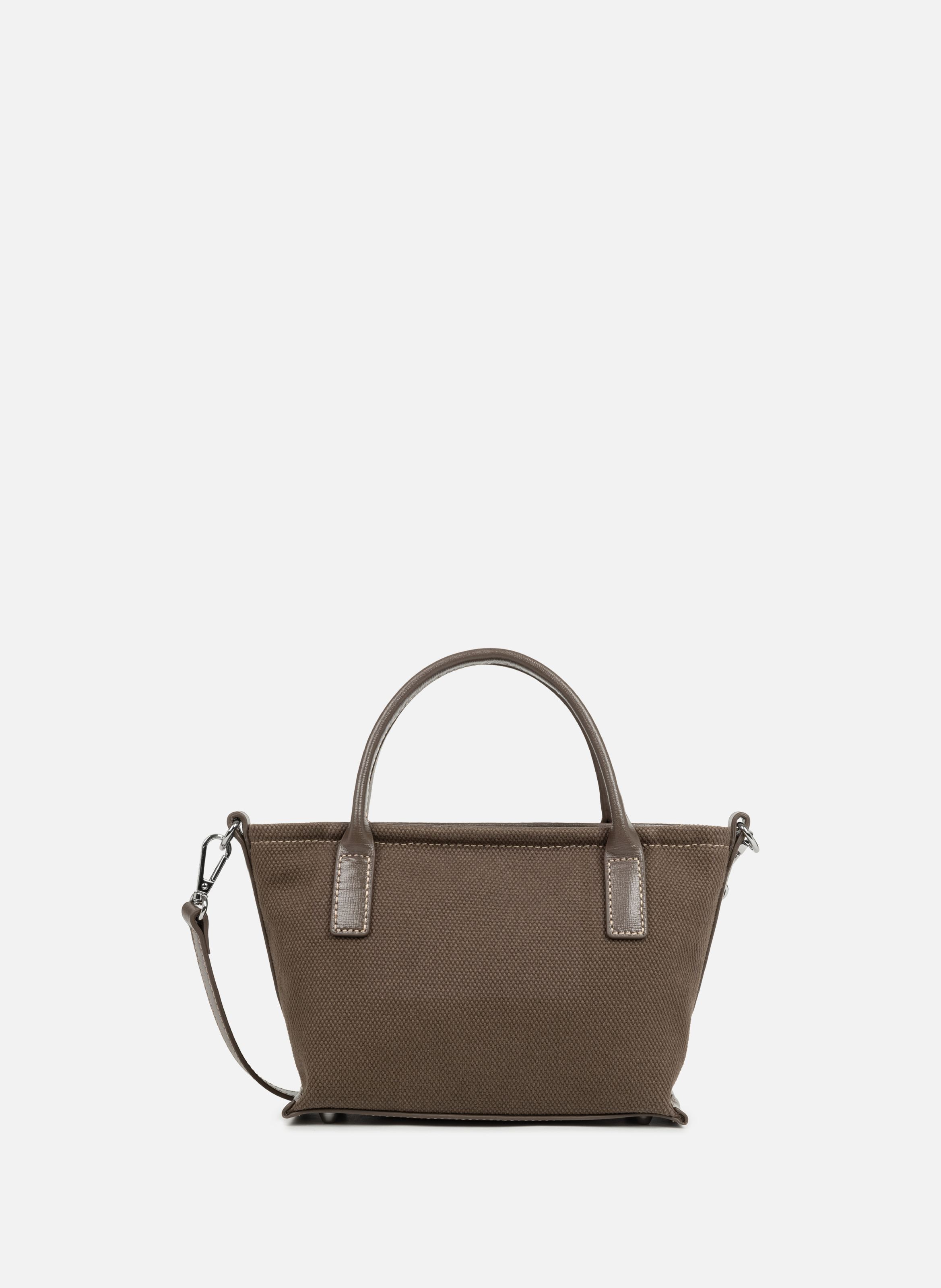 Mini tote bag - Canvas KBA LANCASTER Brown