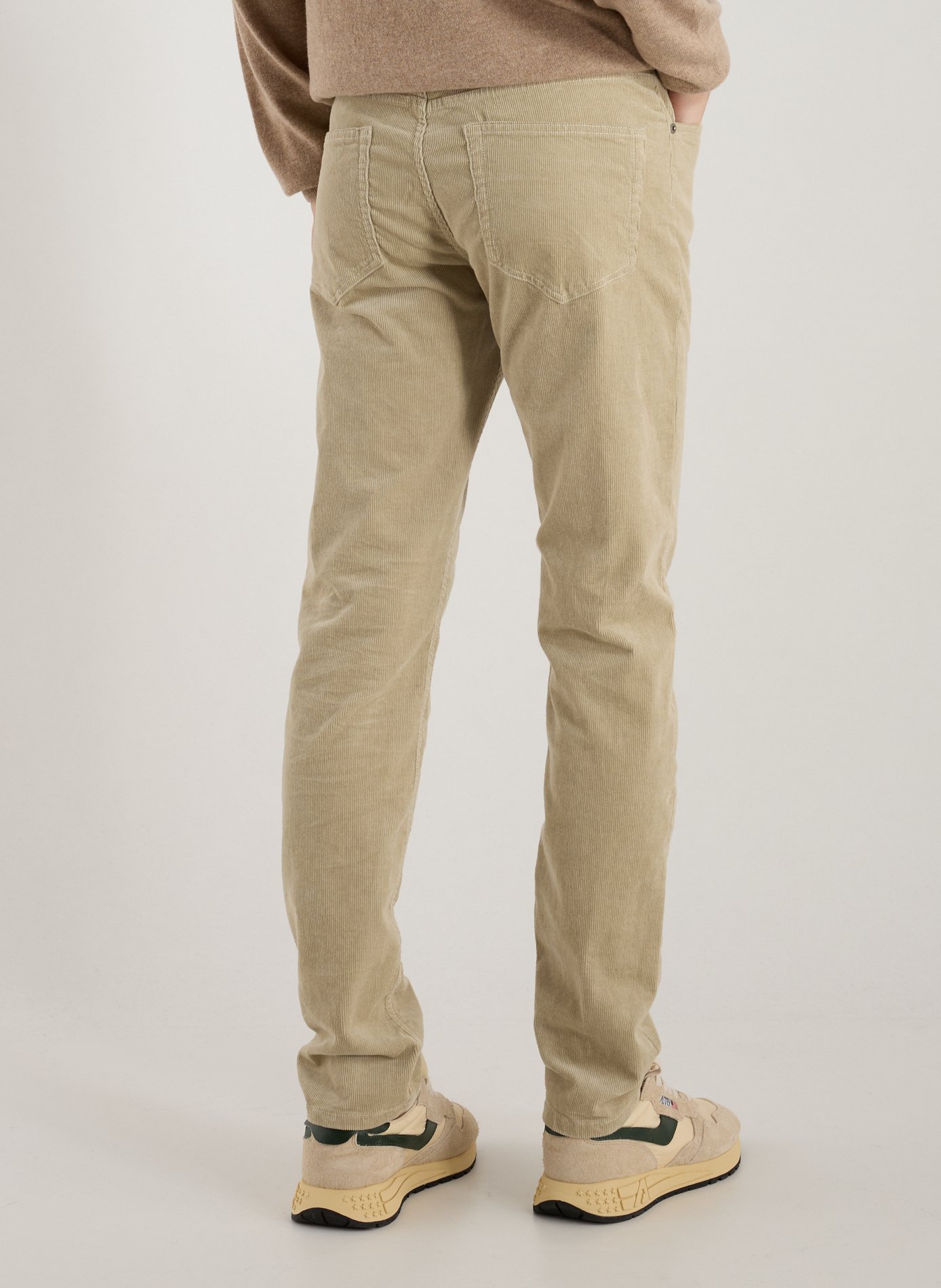 Pantalon slim en coton mélangé GANT Beige