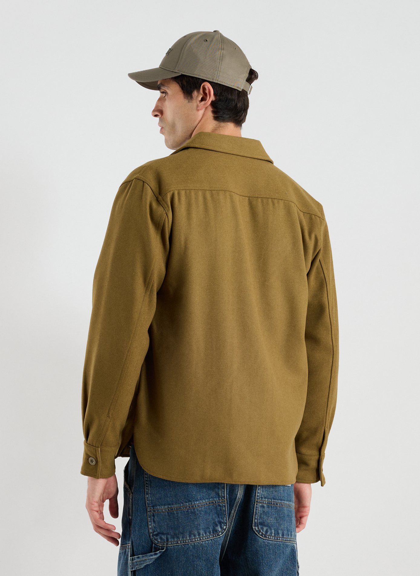 Surchemise en laine mélangée  REPLAY Vert