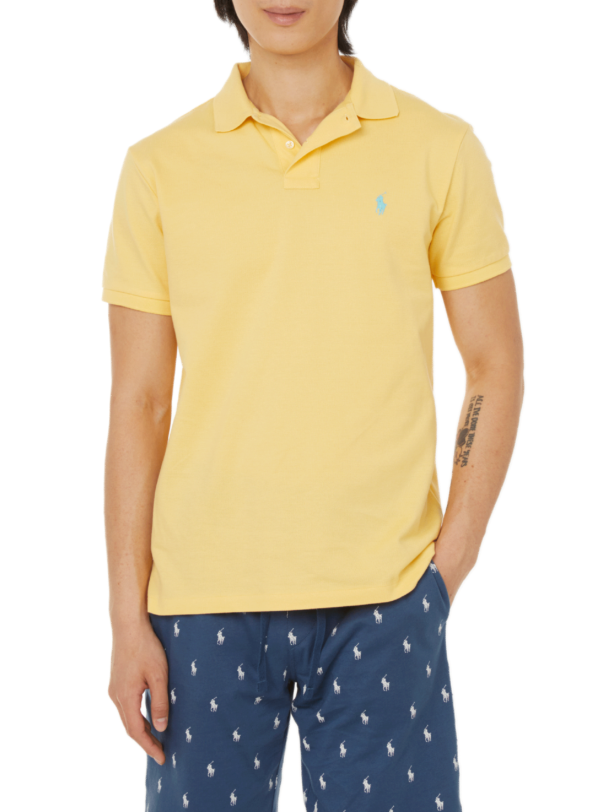 POLO RALPH LAUREN Cotton piqué polo shirt Yellow