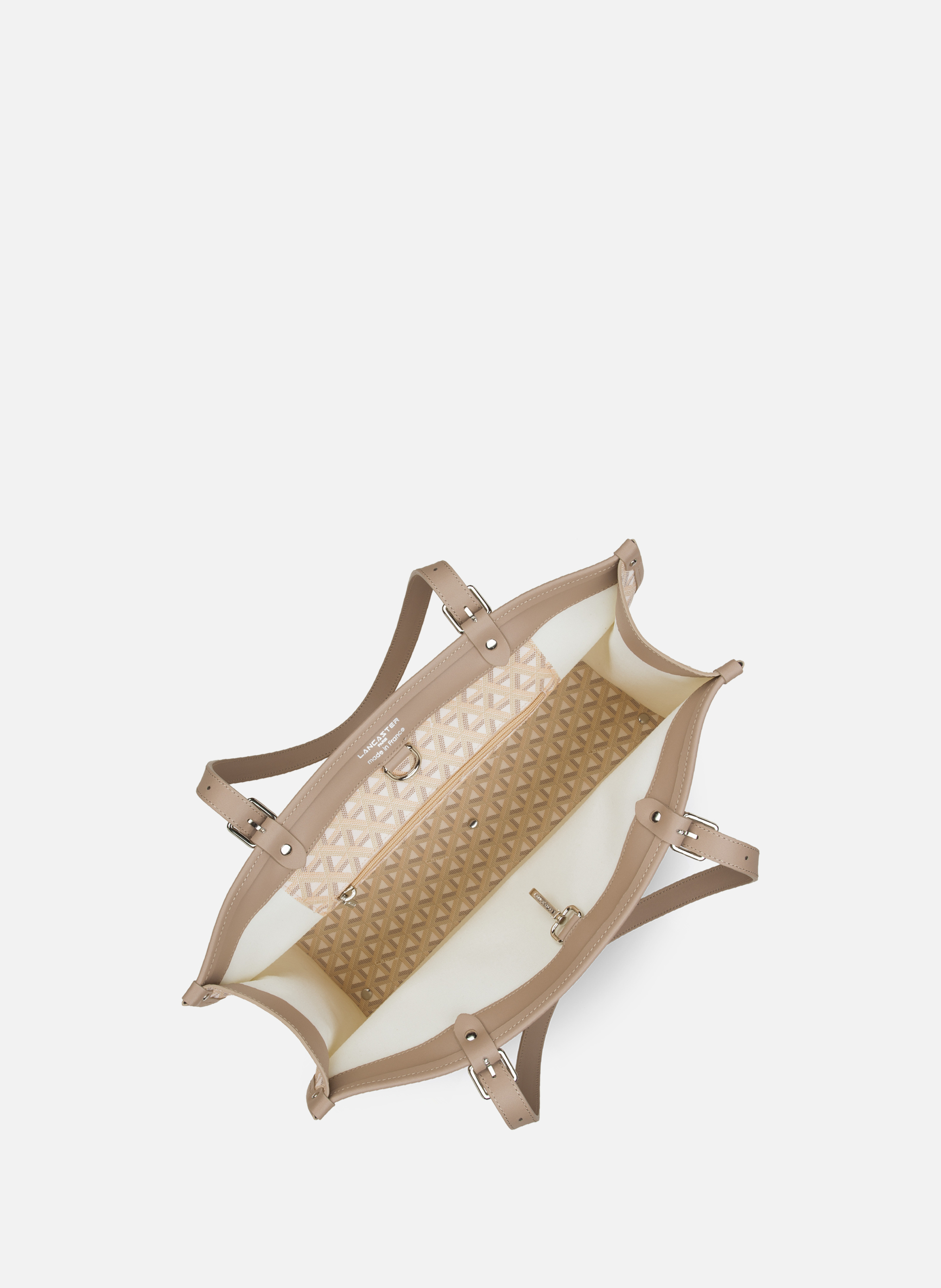 Grand sac cabas épaule - ikon LANCASTER Beige