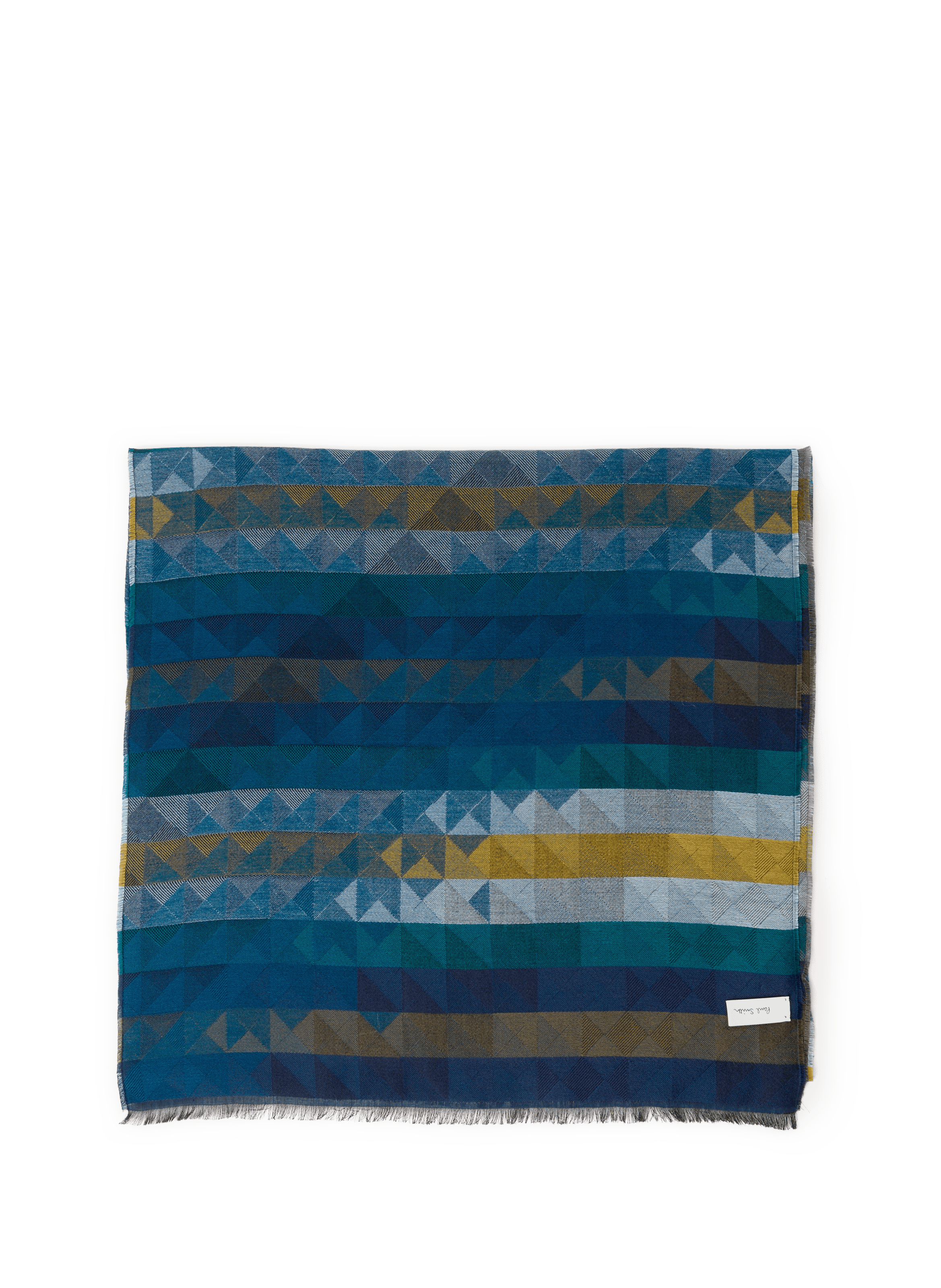 PAUL SMITH Foulard imprimé à franges  Multicolore