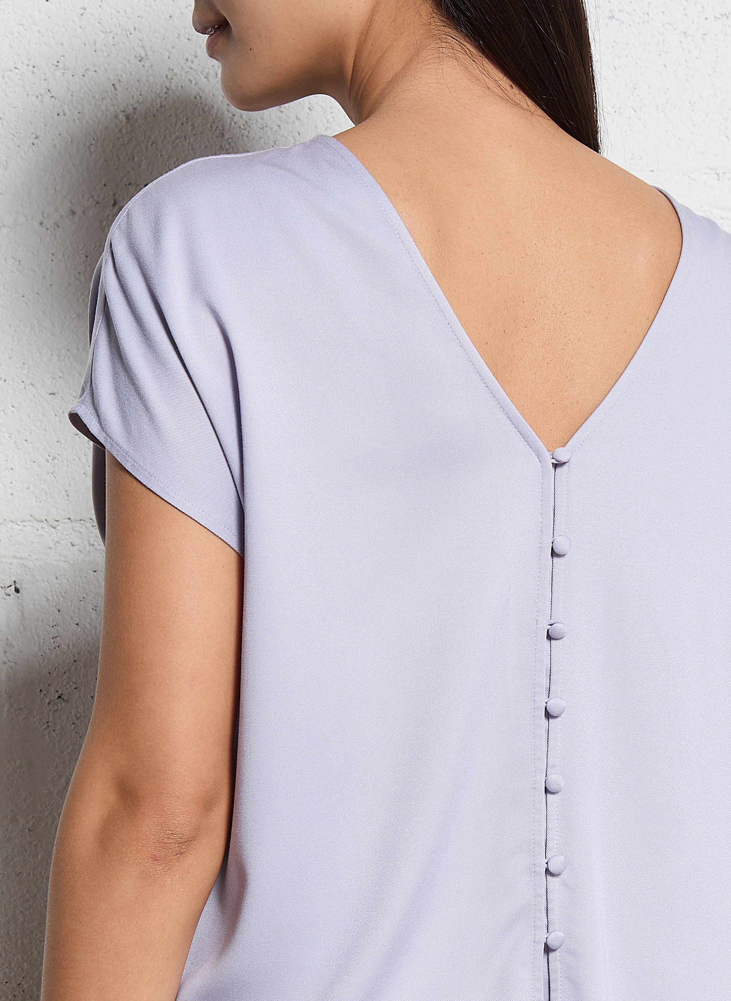 Top ample col V IKKS Violet