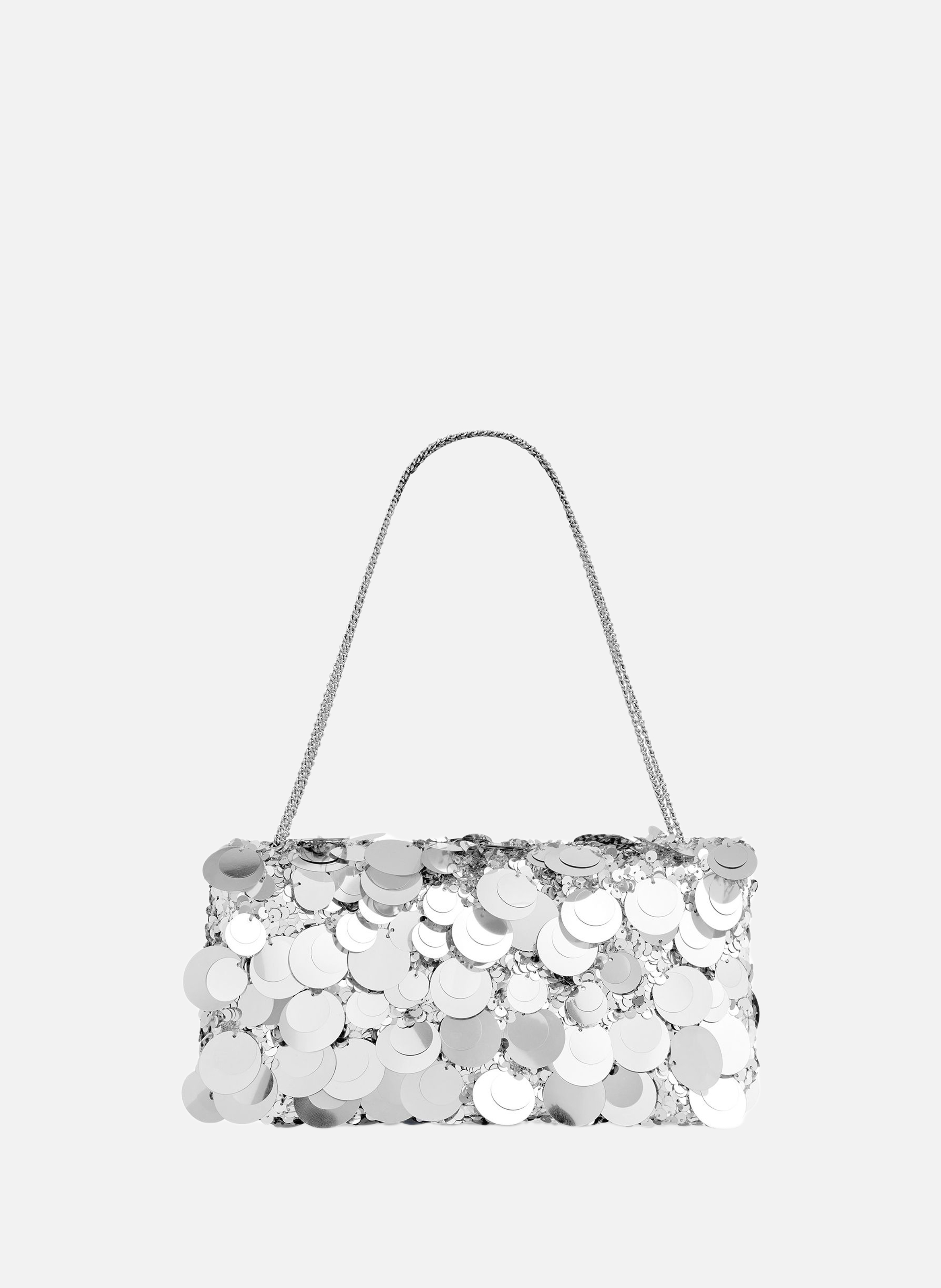 Sac baguette sparkle RABANNE Argent