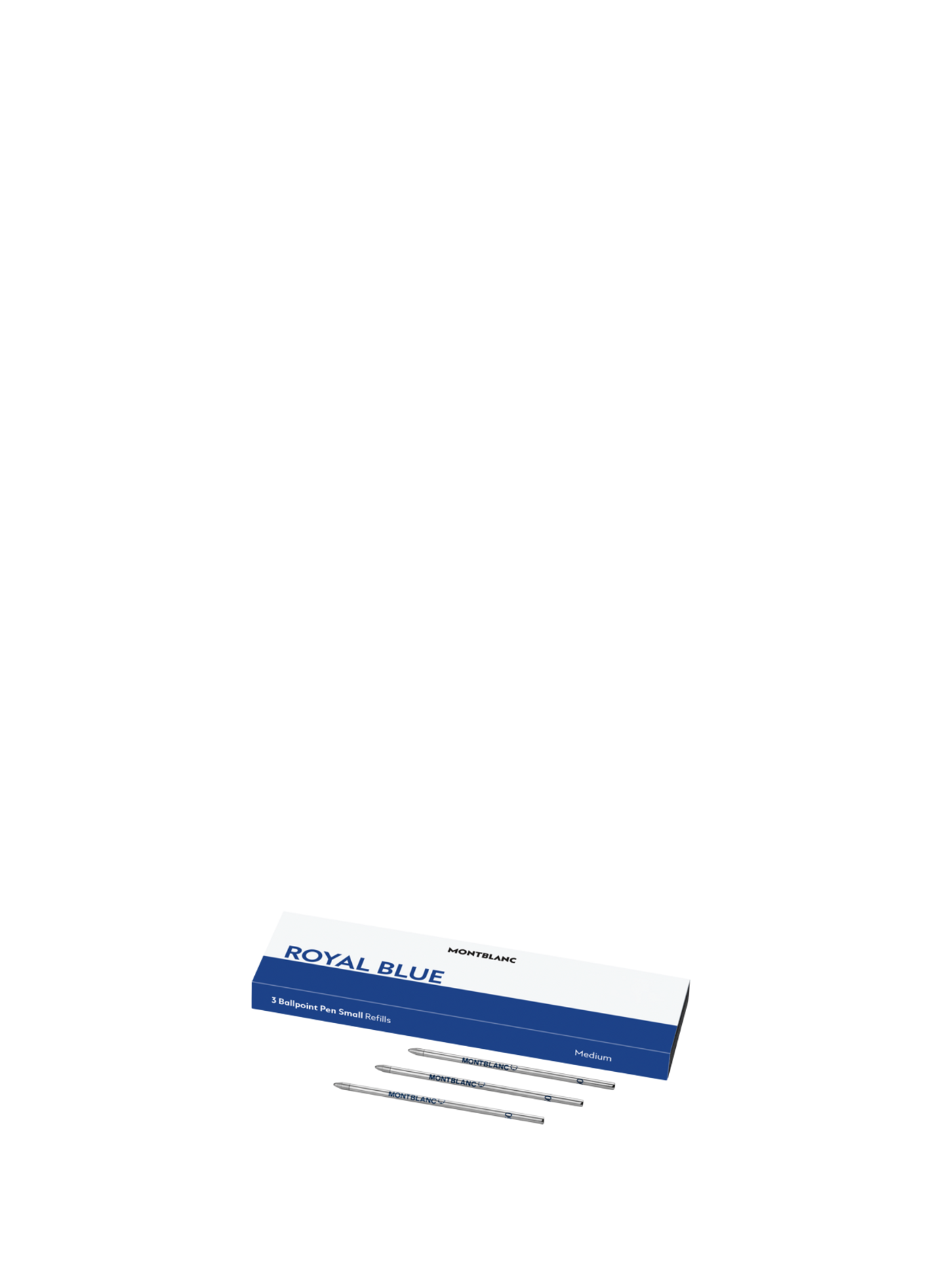 3x Refills for Small Ballpoint Pen MONTBLANC Blue