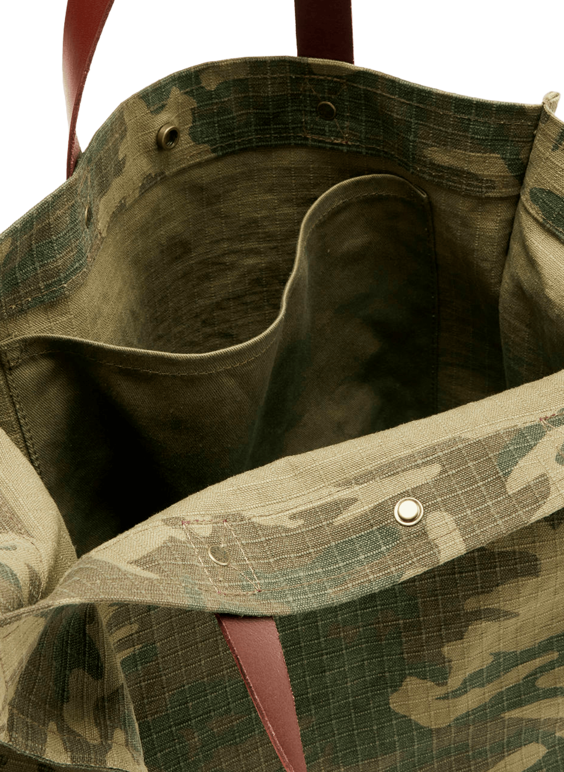 Tote bag à motif camouflage en coton LEVIS ACCESSOIRES Green