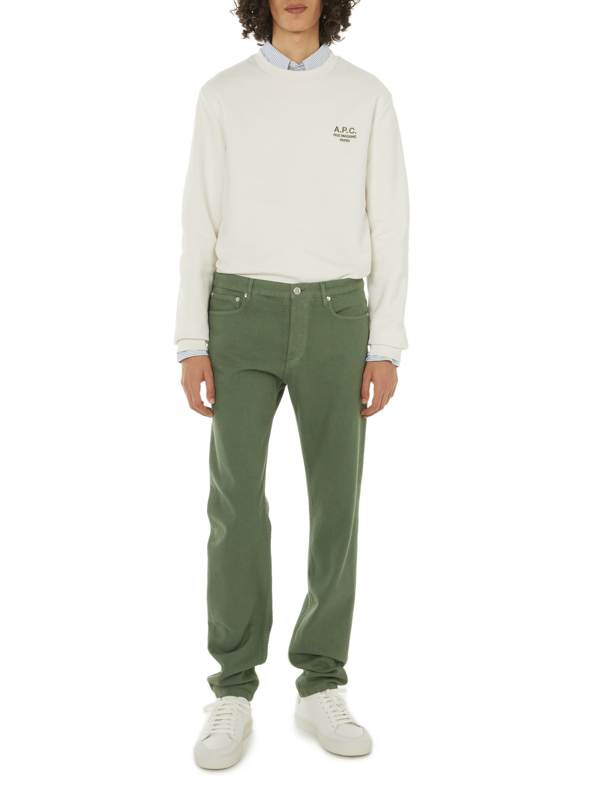 Jean slim A.P.C. Vert