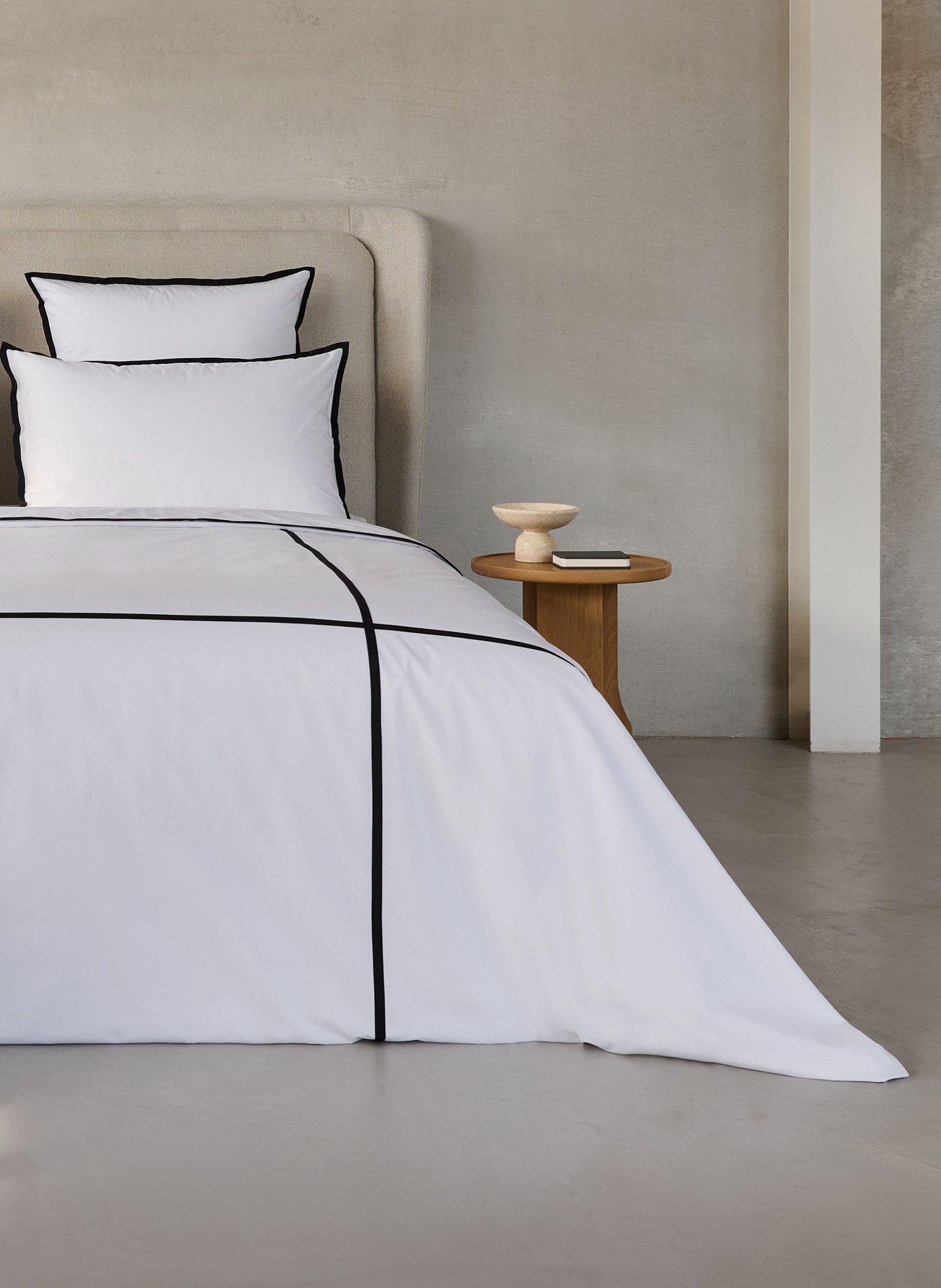 Housse de couette fontainebleau ANNE DE SOLENE Blanc