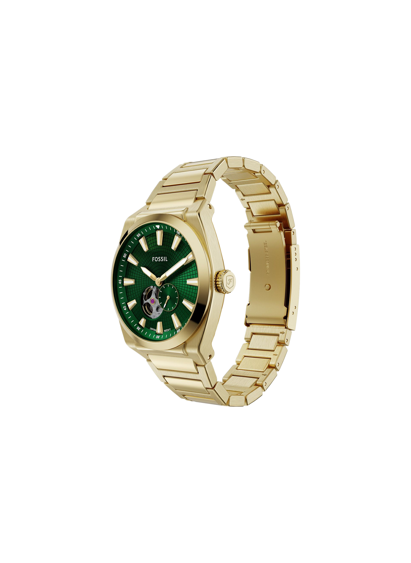 Montre Everett en acier FOSSIL Vert