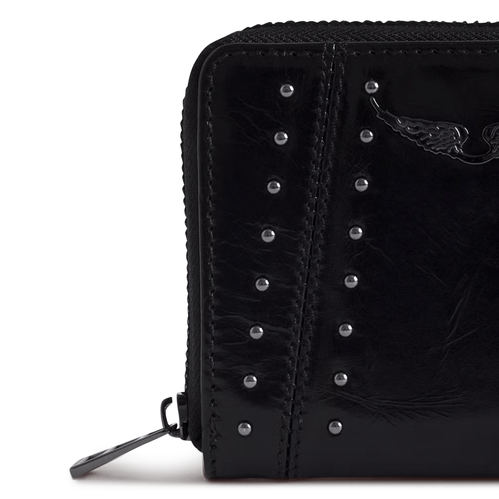 Portefeuille en cuir mini zv ZADIG&VOLTAIRE Noir