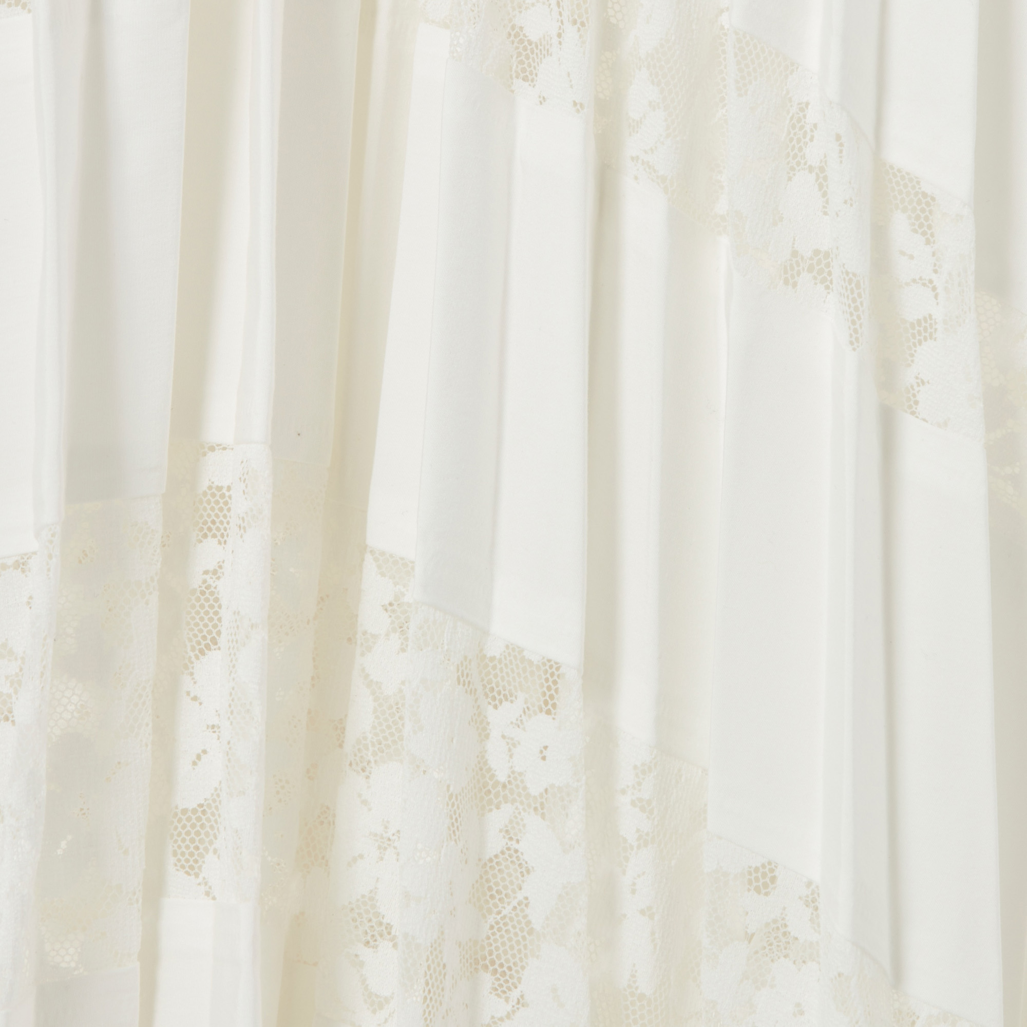 Jupe longue plissée à dentelle CLAUDIE PIERLOT Beige