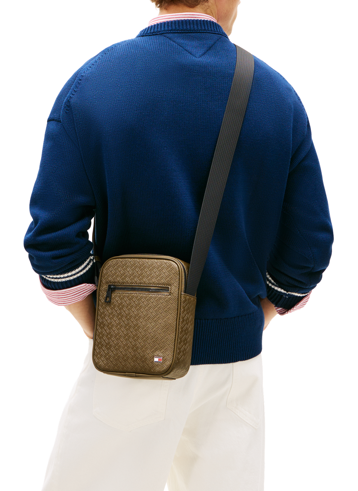 Logo satchel TOMMY HILFIGER Khaki