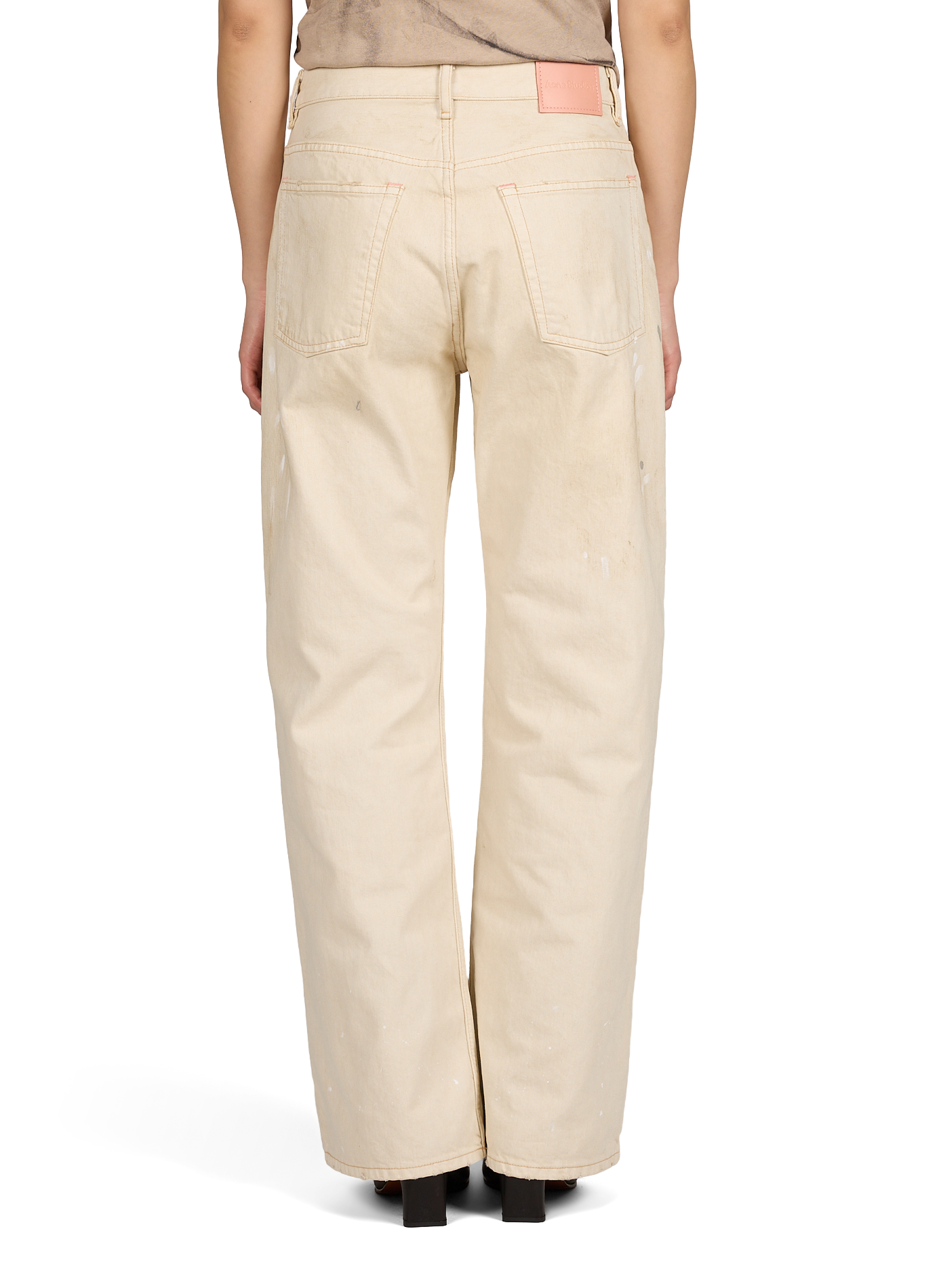 Wijde broek met vlekken. ACNE STUDIOS Veelkleurig