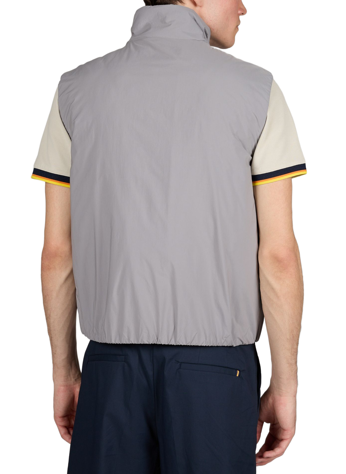 Veste sans manche à logo K-WAY Gris