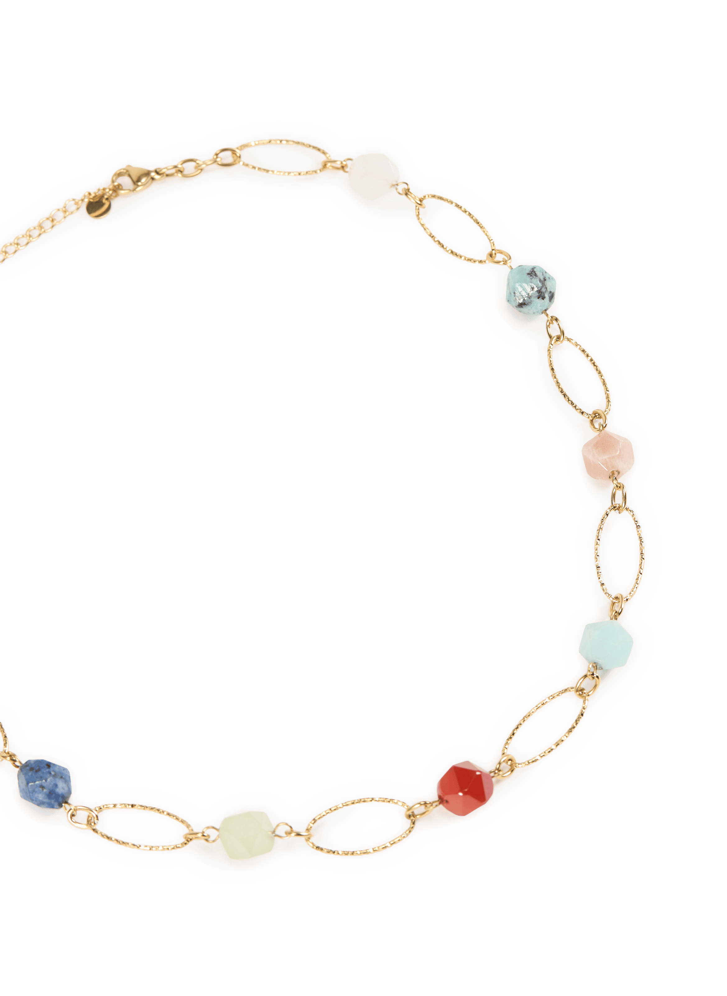 Collier avec pierres de gemmes AU PRINTEMPS PARIS Multicolore